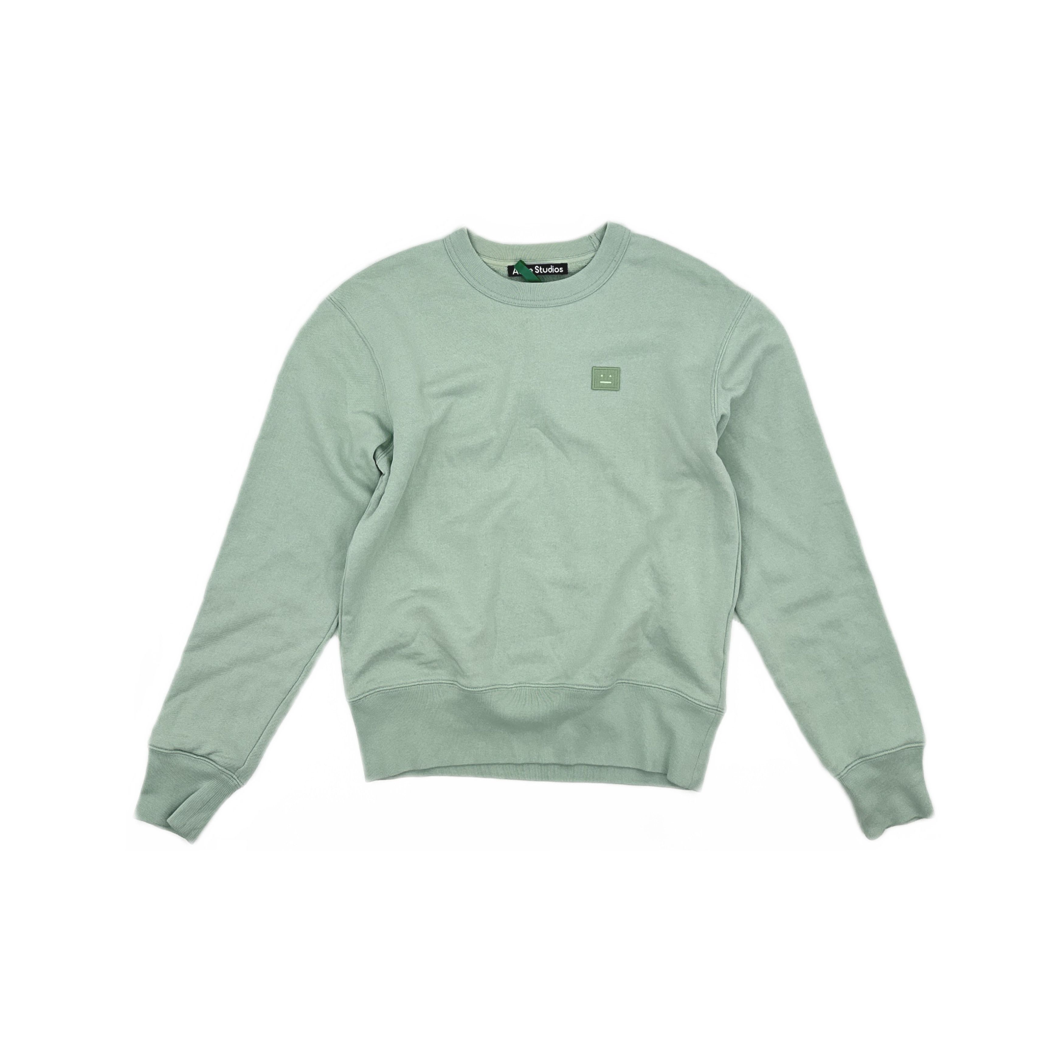 Acne Studios Acne Studios Face Patch Mint Sweatshirt XXS Size XXS / US 00 / IT 34 - 2 Thumbnail
