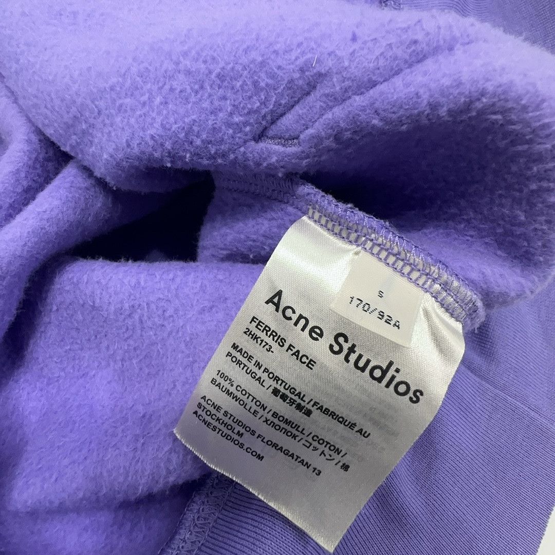 Acne Studios Acne Studios Purple Ferris Face Logo Hoodie S Size US S / EU 44-46 / 1 - 4 Thumbnail