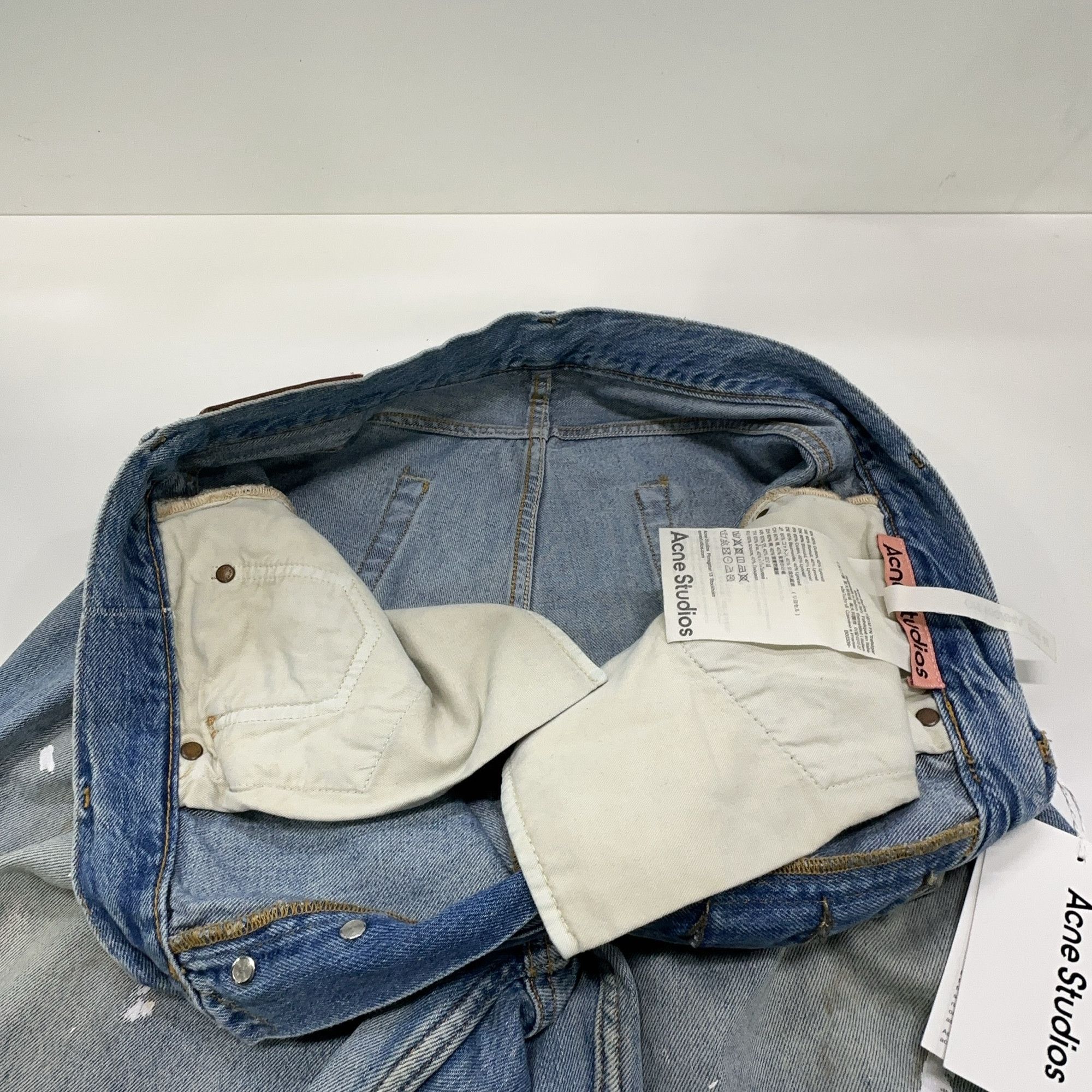 Acne Studios Acne Studios SS24 1981M Paint Splatter Denim Jeans 48 Size US 32 / EU 48 - 8 Thumbnail