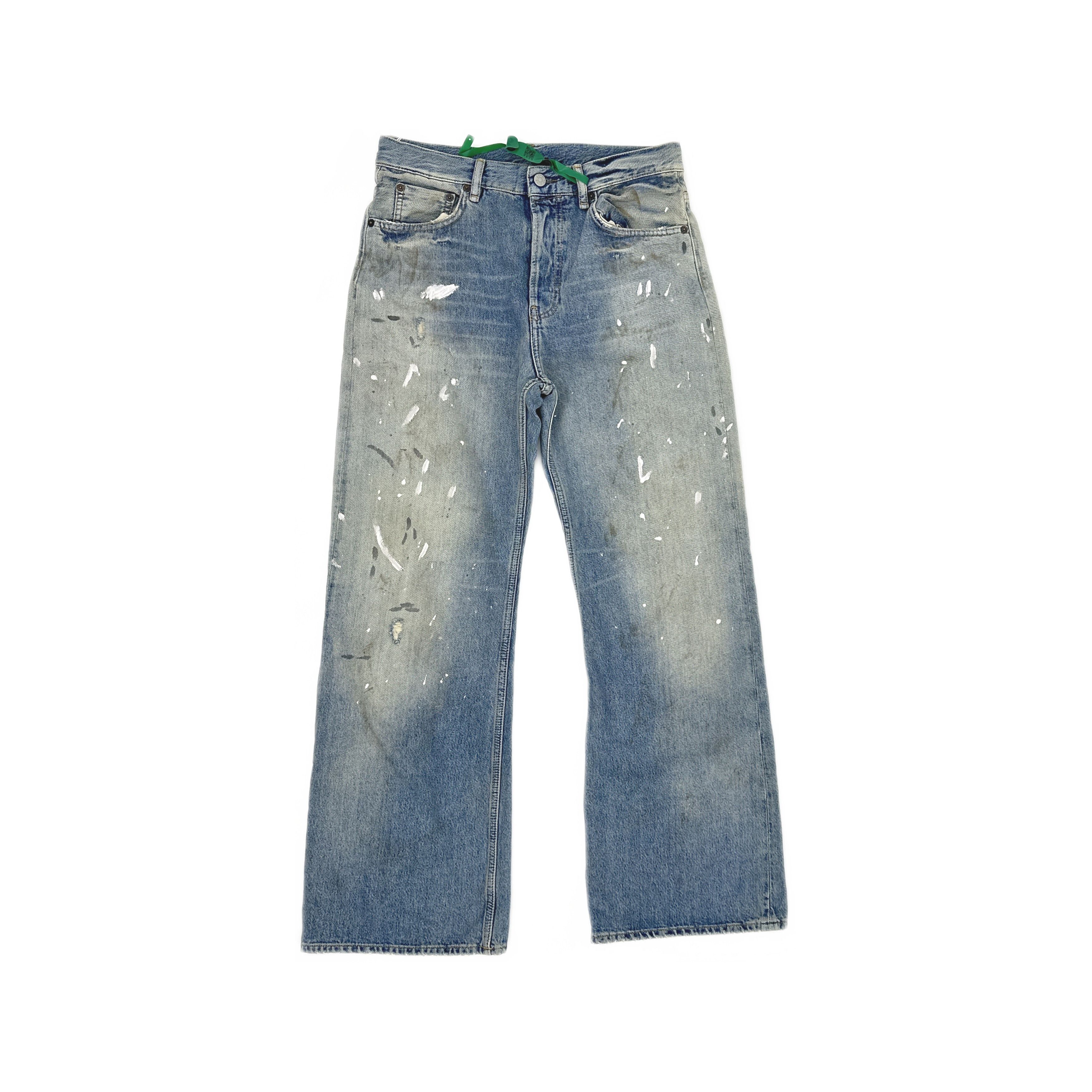 Acne Studios Acne Studios Paint Splatter Wide Leg Jeans 28/32 Size 28" / US 6 / IT 42 - 2 Thumbnail