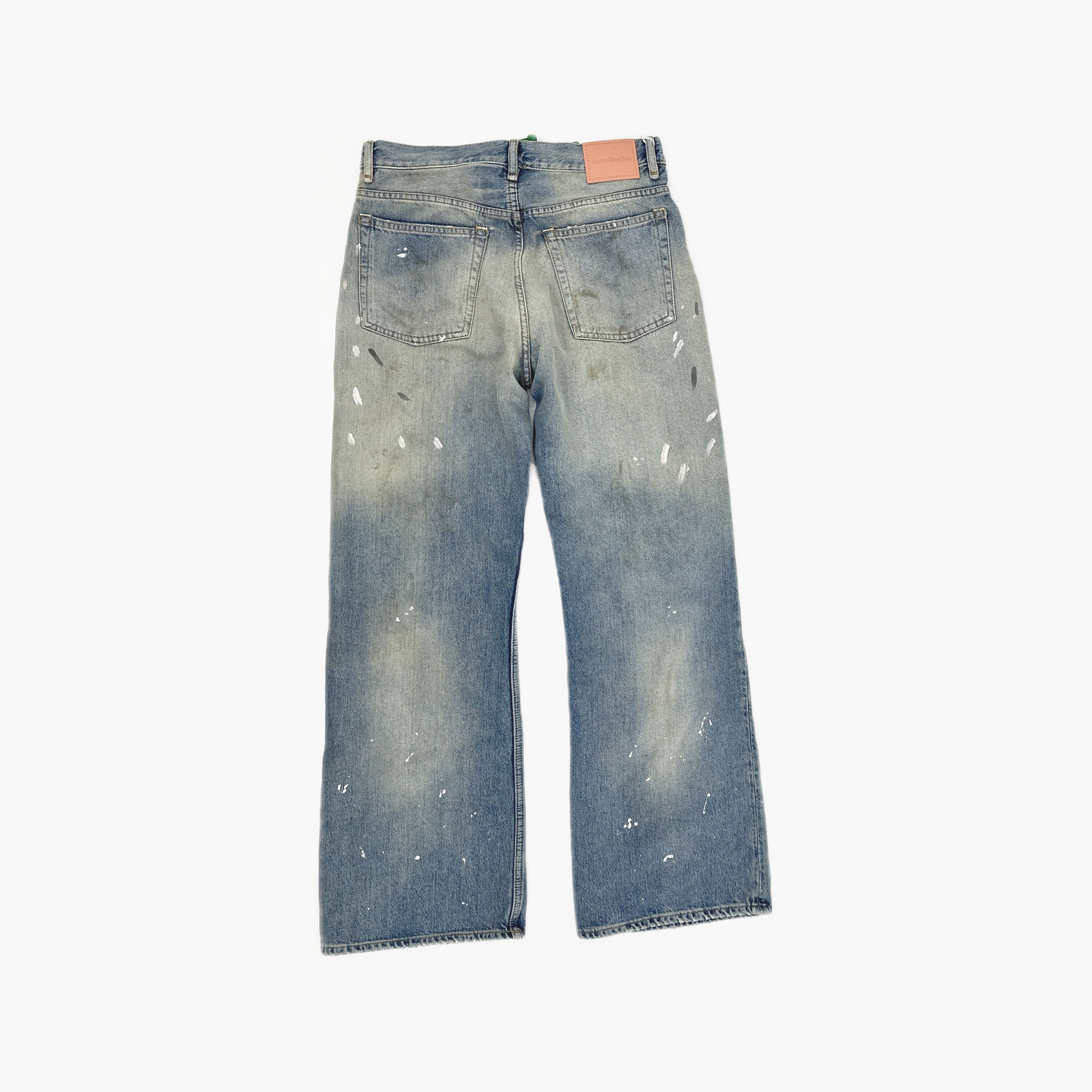Acne Studios Acne Studios Paint Splatter Wide Leg Jeans 28/32 Size 28" / US 6 / IT 42 - 3 Thumbnail