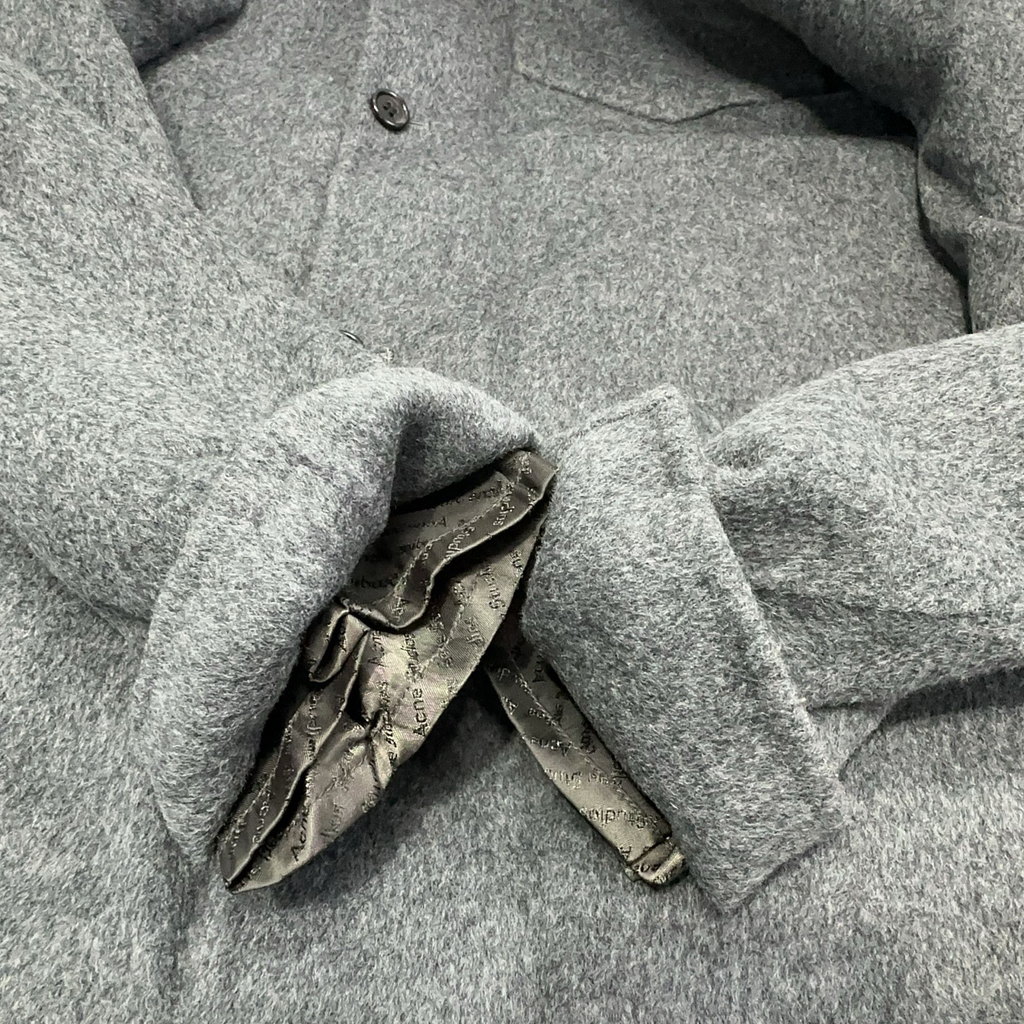 Acne Studios Acne Studios Gray Wool Shirt Jacket 44 Size US S / EU 44-46 / 1 - 8 Thumbnail