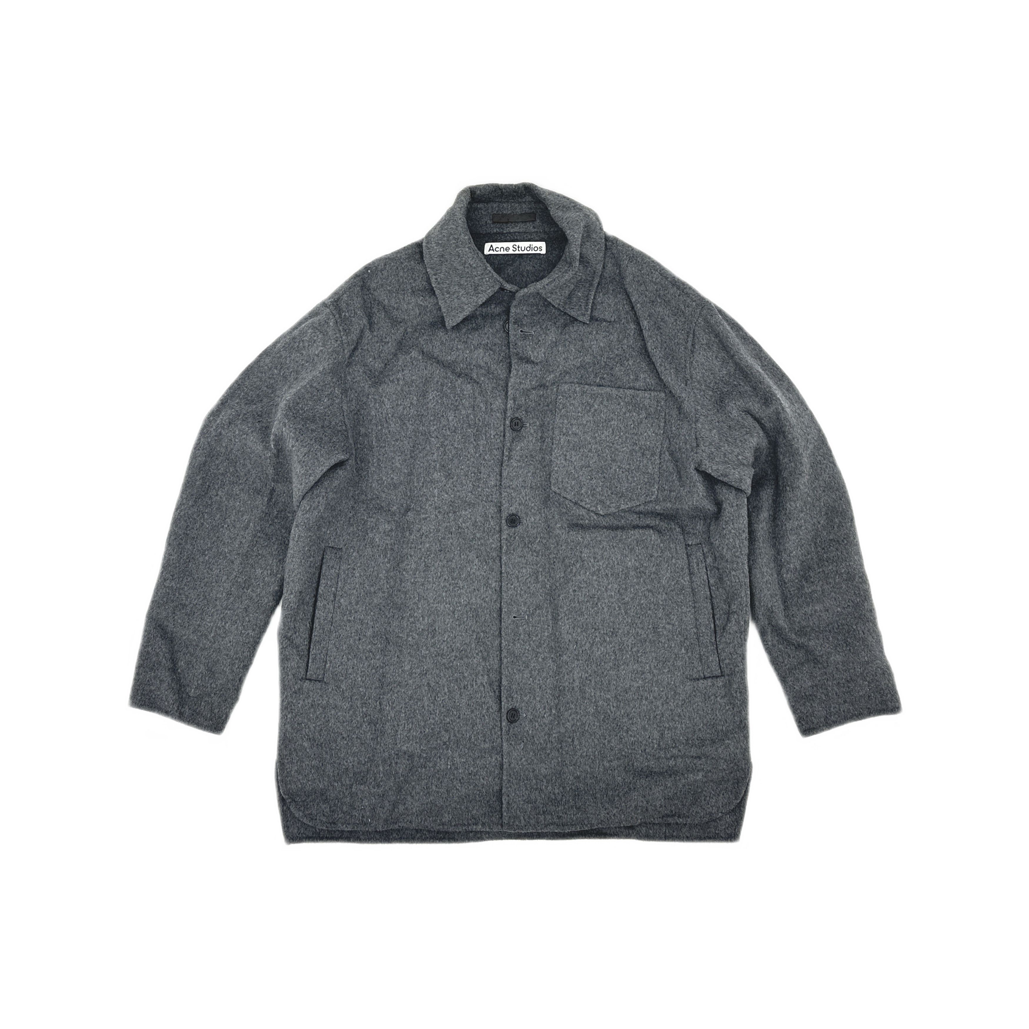 Acne Studios Acne Studios Gray Wool Shirt Jacket 44 Size US S / EU 44-46 / 1 - 2 Thumbnail