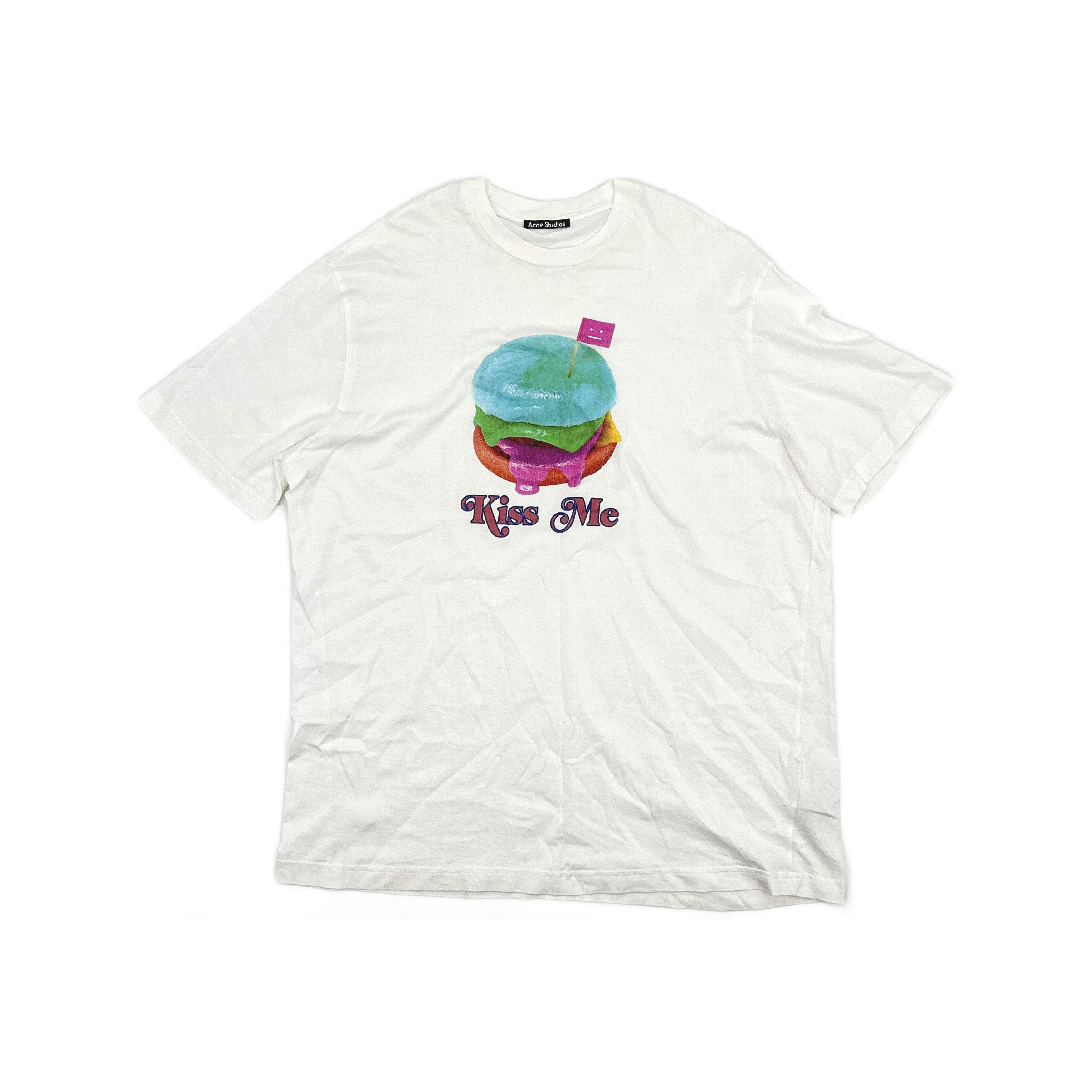 Acne Studios Acne Studios Graphic Kiss Me Burger T-Shirt S/M Size US M / EU 48-50 / 2 - 2 Thumbnail