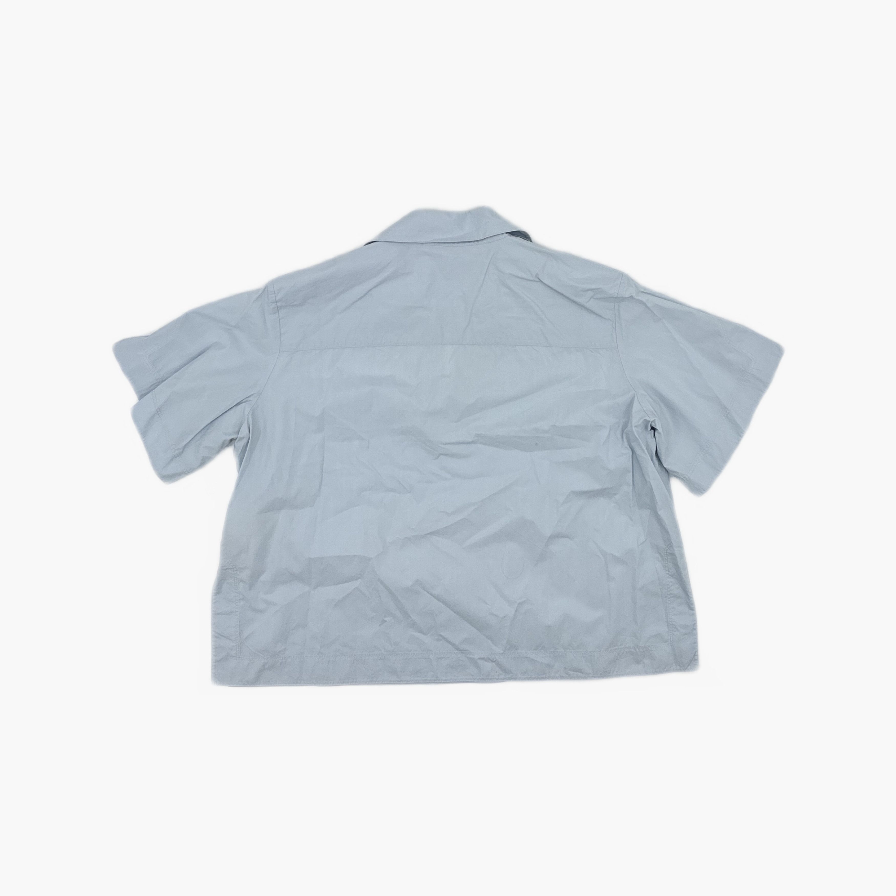Acne Studios Acne Studios Blue Cotton Short Sleeve Popover Blouse 36 Size XS / US 0-2 / IT 36-38 - 3 Thumbnail