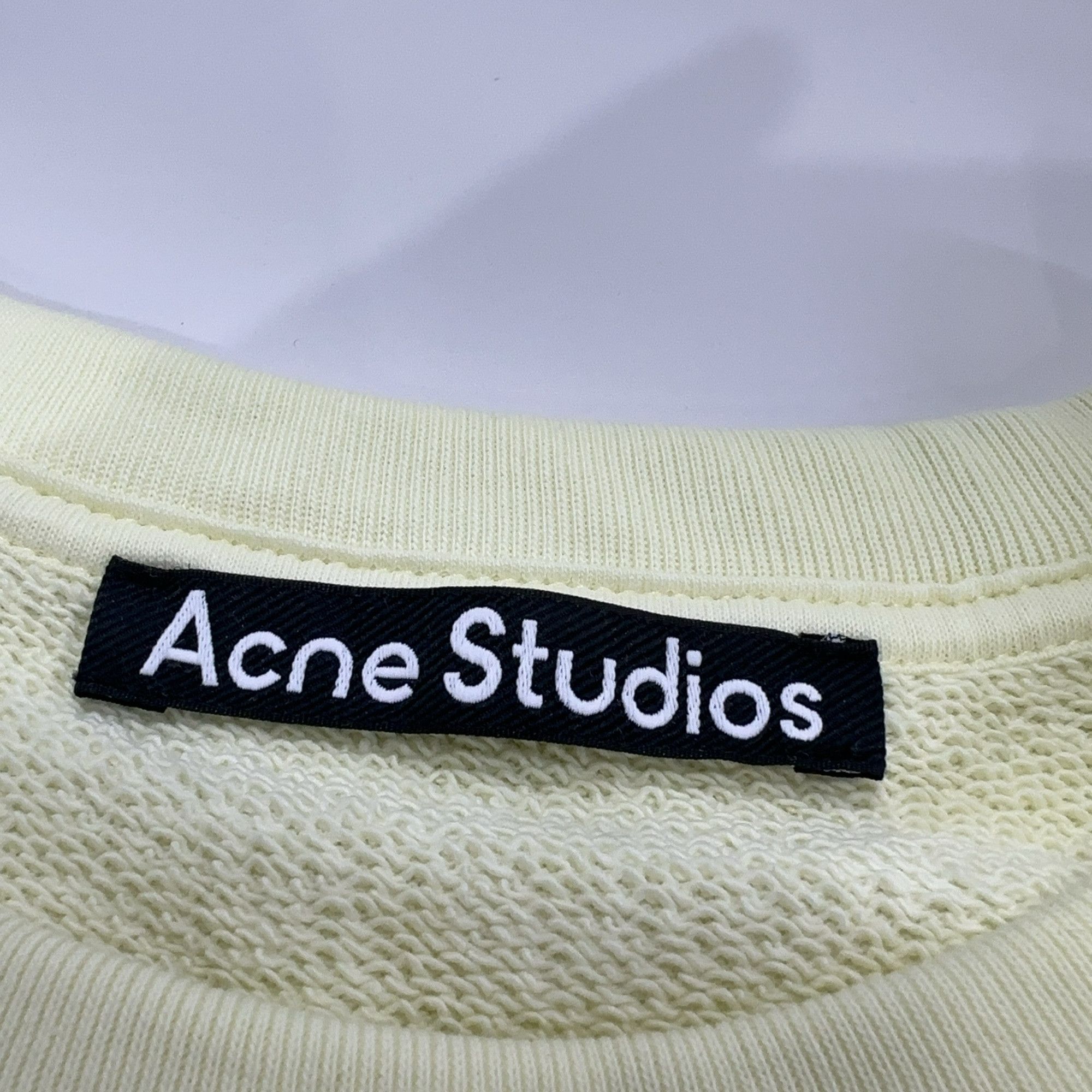 Acne Studios Acne Studios Yellow Face Patch Sweatshirt XXS Size XXS / US 00 / IT 34 - 4 Thumbnail