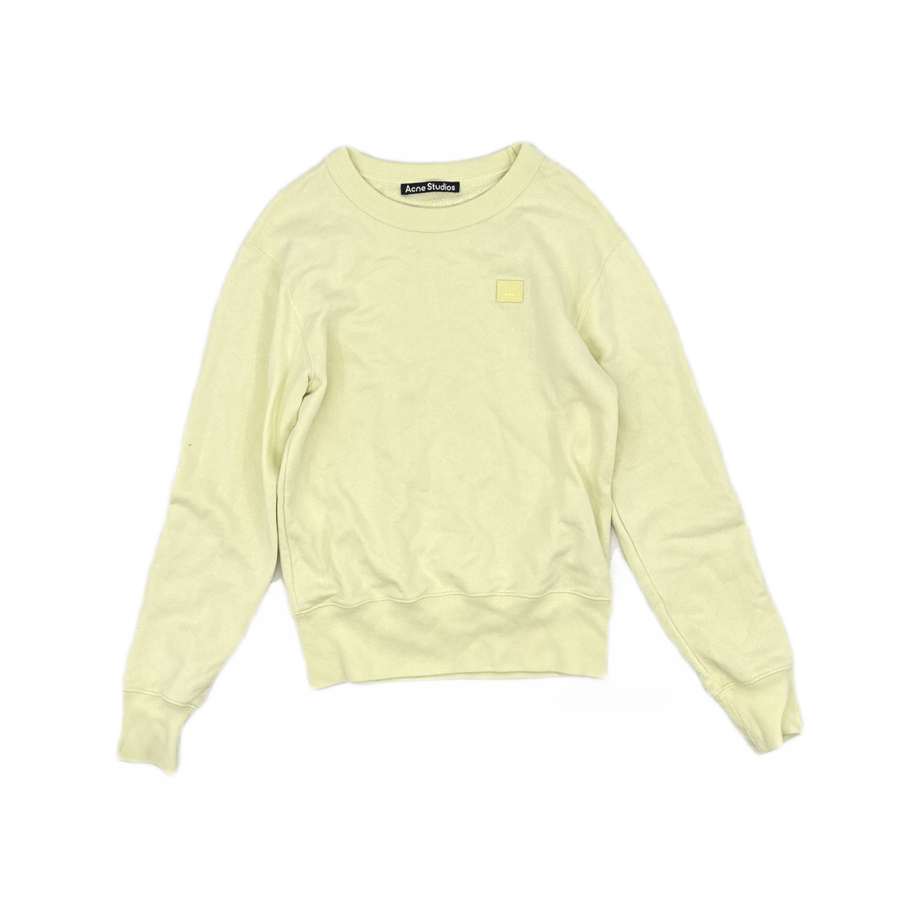 Acne Studios Acne Studios Yellow Face Patch Sweatshirt XXS Size XXS / US 00 / IT 34 - 2 Thumbnail