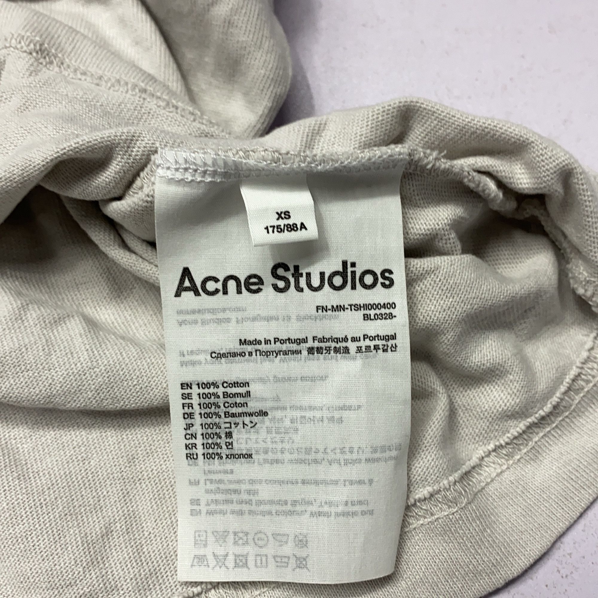 Acne Studios Acne Studios Mock Neck Short Sleeve T-Shirt XS Size US XS / EU 42 / 0 - 4 Thumbnail