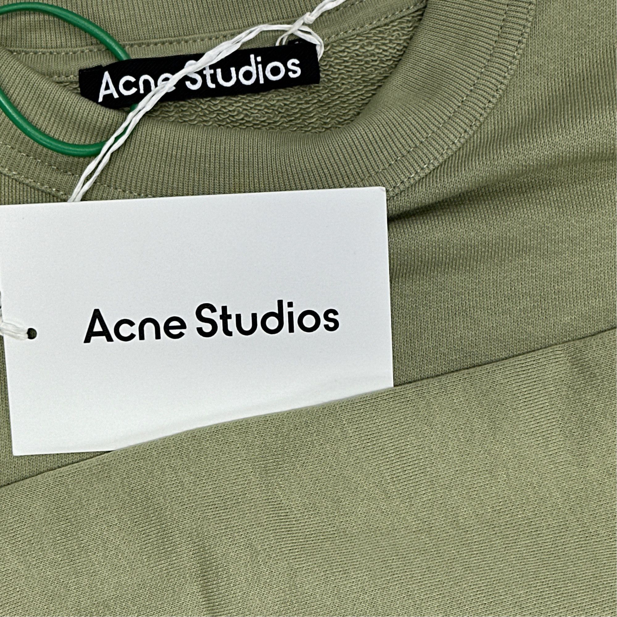 Acne Studios Acne Studios Eucalyptus Green Face Sweatshirt S Size US S / EU 44-46 / 1 - 3 Thumbnail