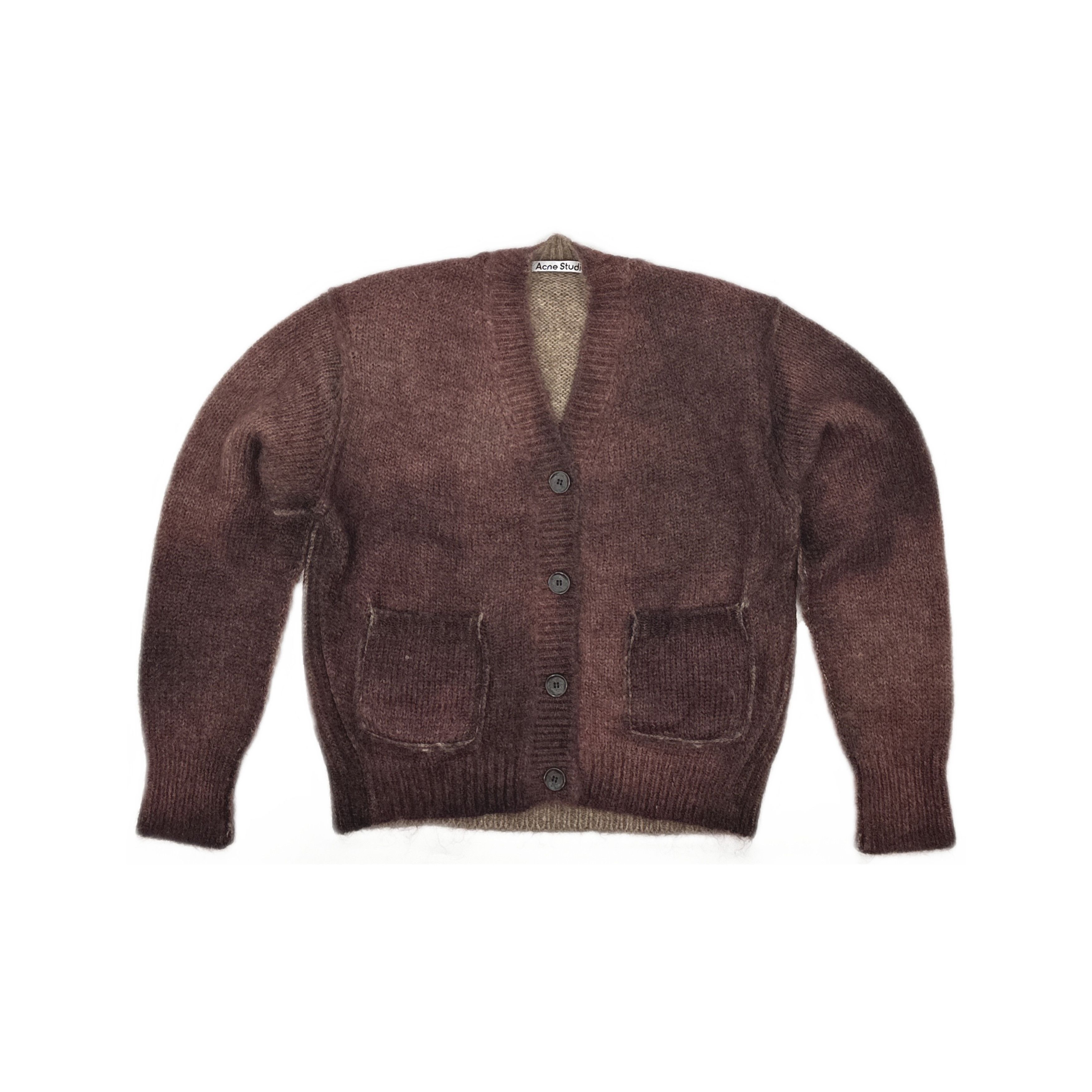 Acne Studios Acne Studios Painted Effect Mohair Cardigan S Size S / US 4 / IT 40 - 2 Thumbnail