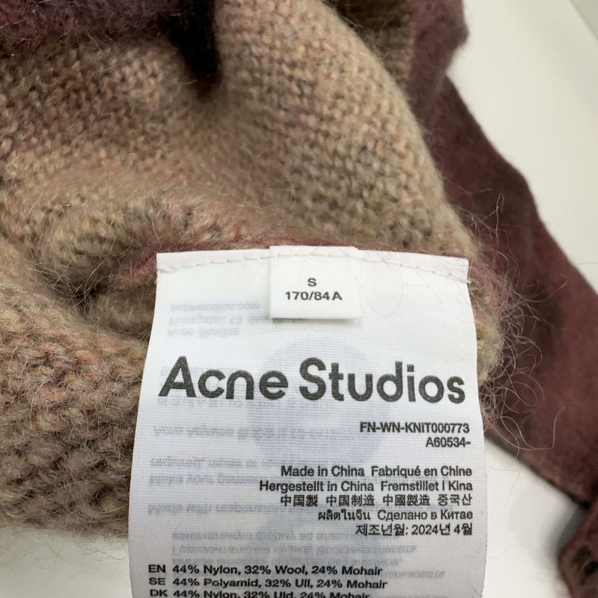 Acne Studios Acne Studios Painted Effect Mohair Cardigan S Size S / US 4 / IT 40 - 5 Thumbnail