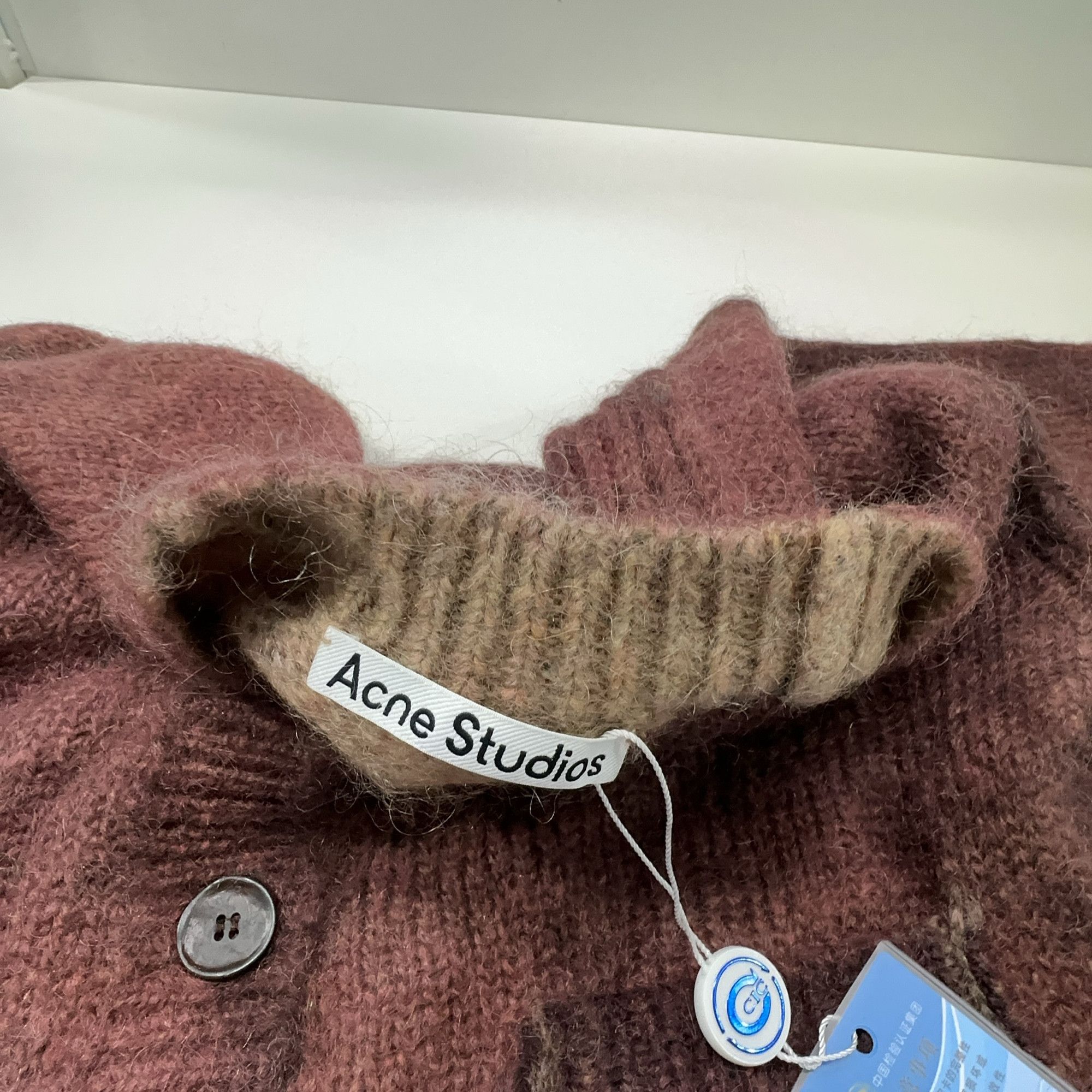 Acne Studios Acne Studios Painted Effect Mohair Cardigan S Size S / US 4 / IT 40 - 4 Thumbnail