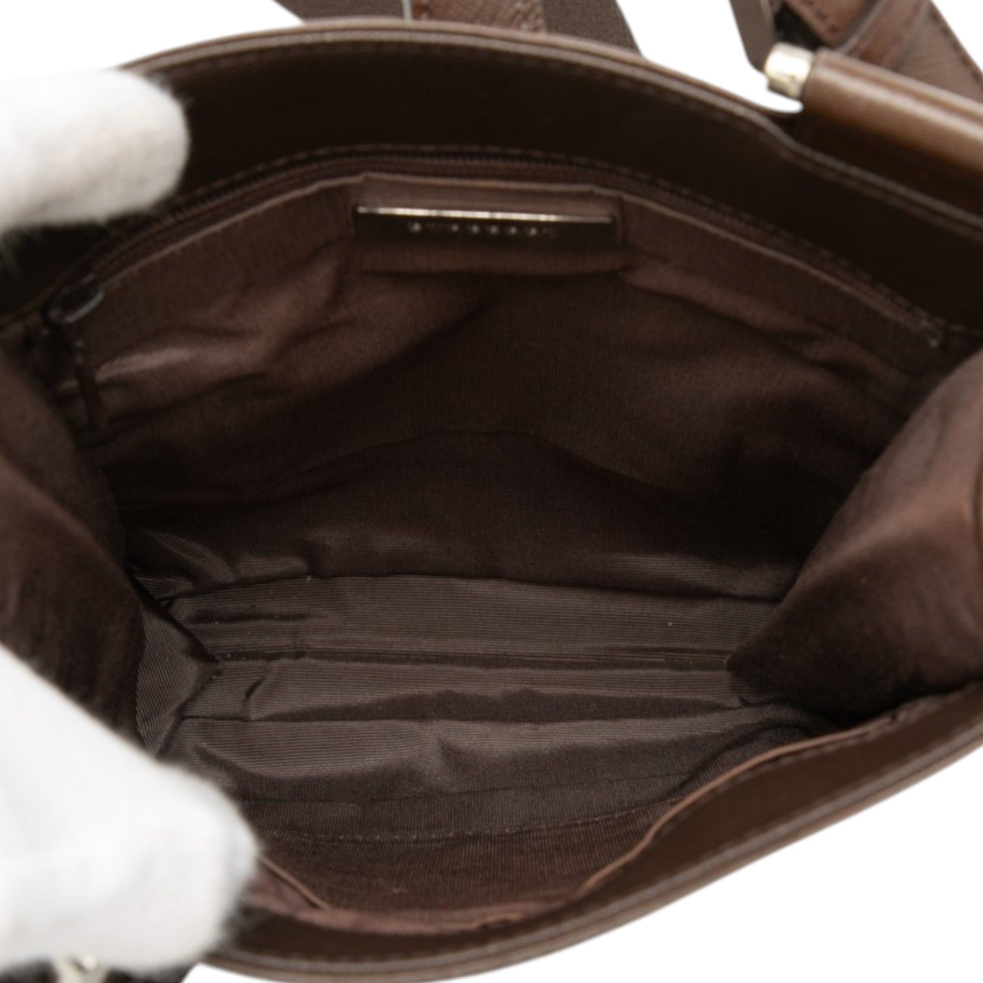 Burberry House Check Canvas Crossbody Size ONE SIZE - 4 Thumbnail