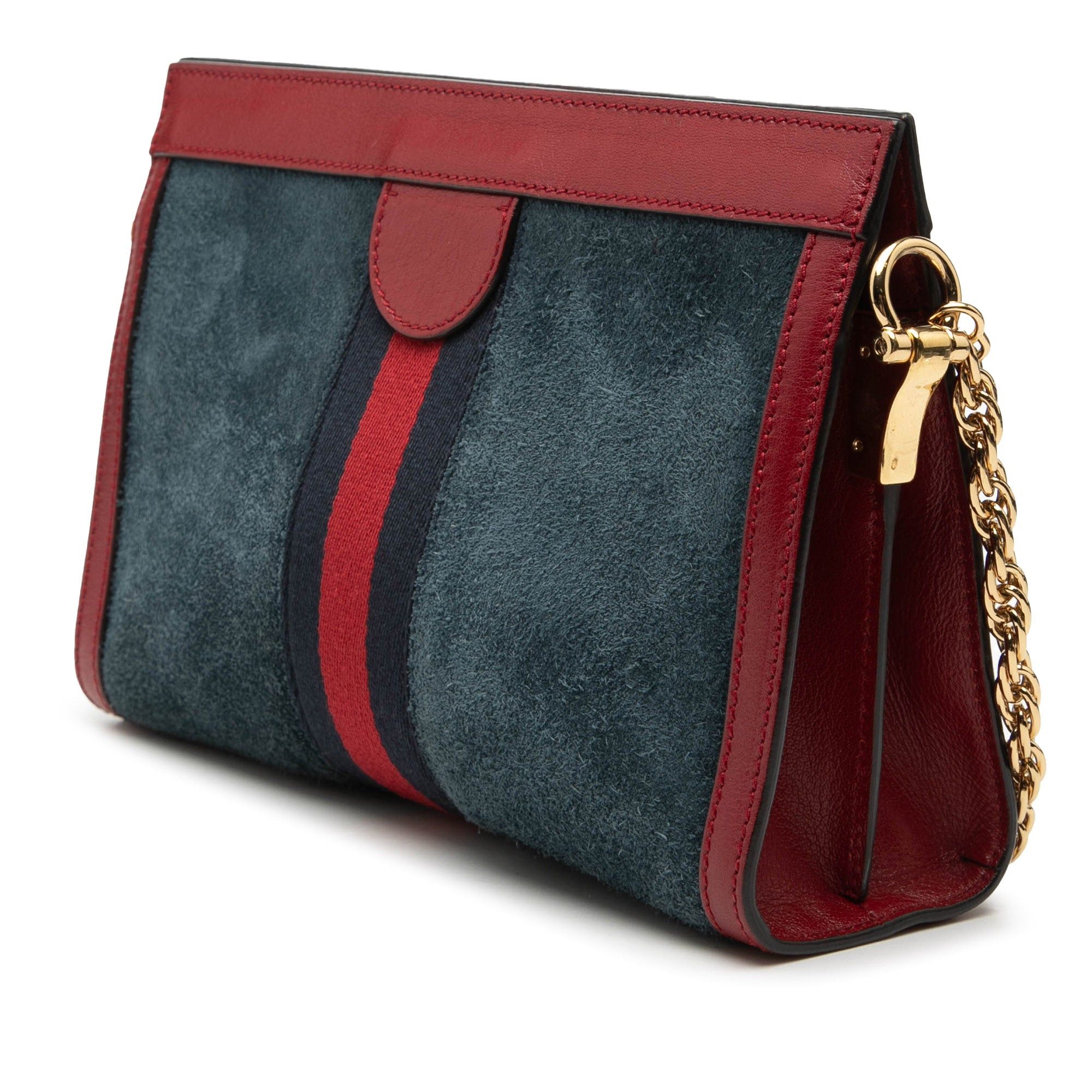 Gucci Small Suede Web Ophidia Chain Crossbody Size ONE SIZE - 2 Thumbnail