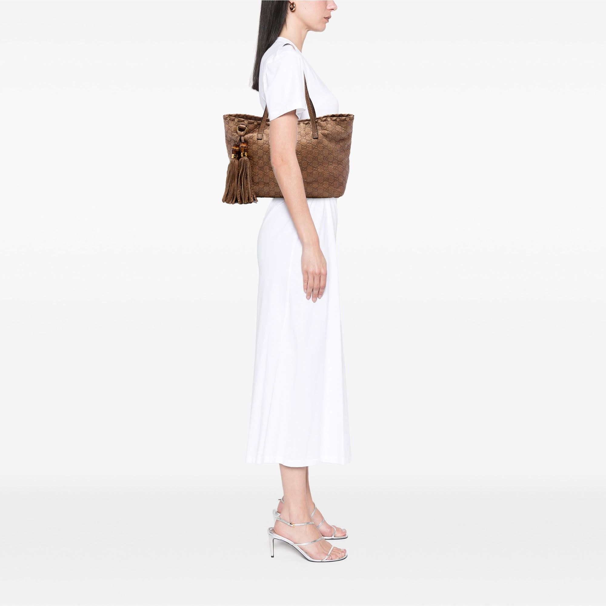 Gucci Medium Guccissima Bamboo Tassel Tote Size ONE SIZE - 6 Thumbnail