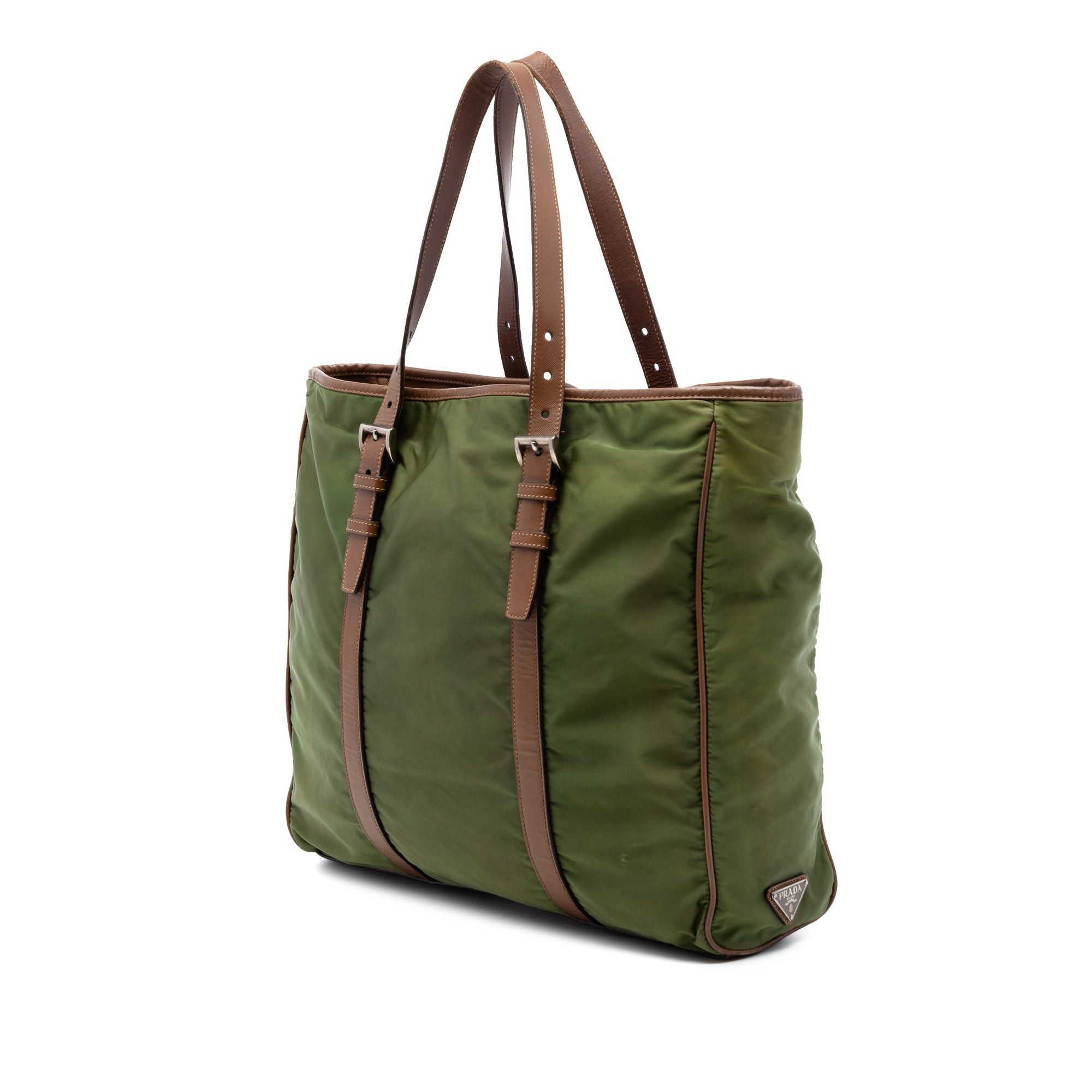 Prada Leather Trimmed Tessuto Tote Size ONE SIZE - 2 Thumbnail