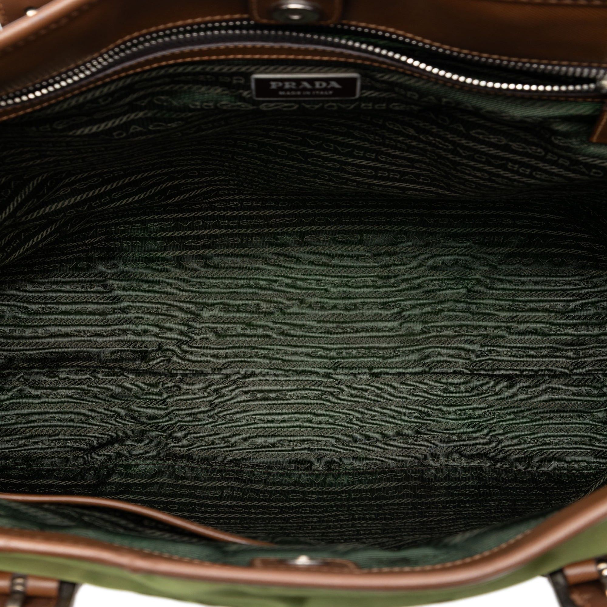 Prada Leather Trimmed Tessuto Tote Size ONE SIZE - 4 Thumbnail