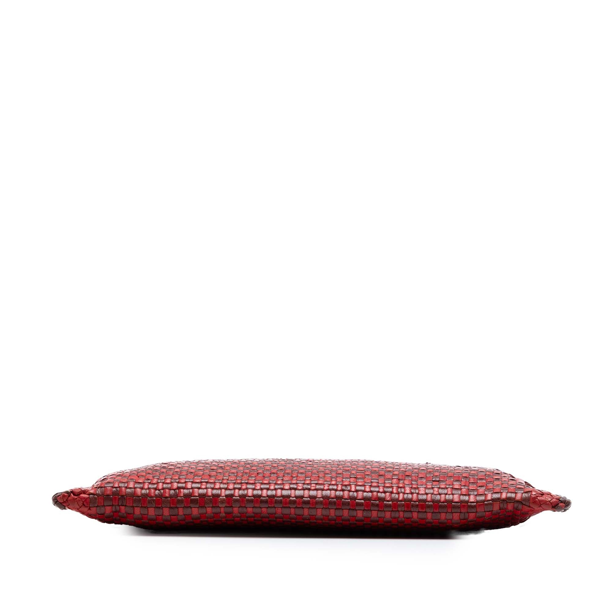 Prada Woven Goatskin Madras Zip Clutch Size ONE SIZE - 3 Thumbnail