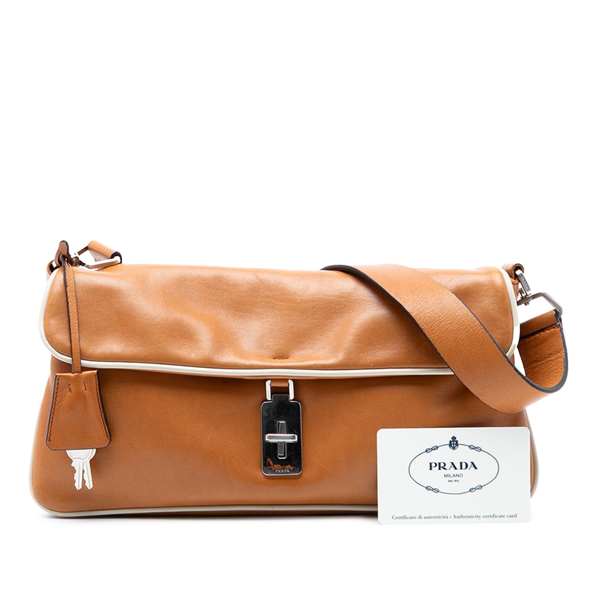 Prada Leather Shoulder Bag Size ONE SIZE - 7 Thumbnail