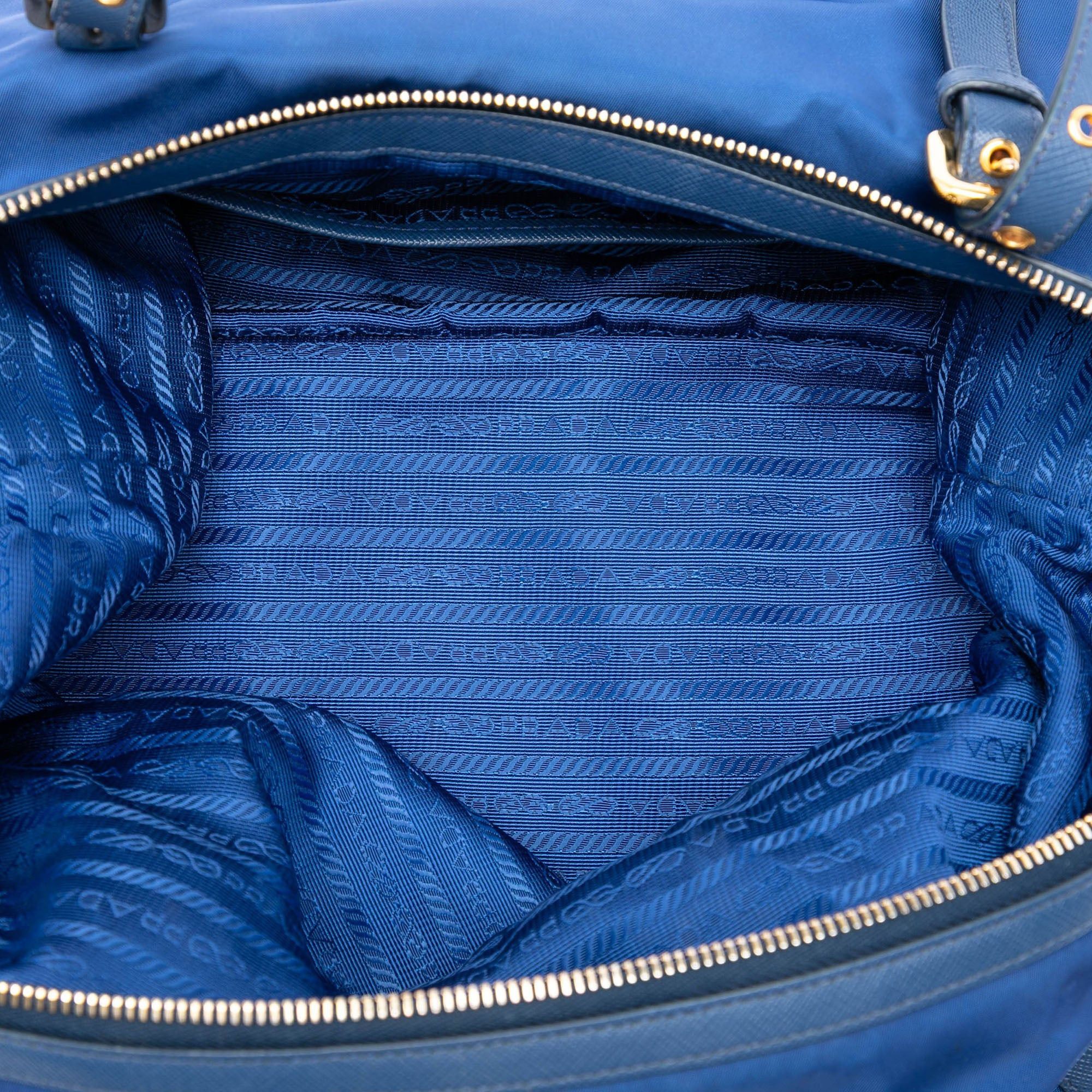 Prada Saffiano Trimmed Tessuto Satchel Size ONE SIZE - 4 Thumbnail