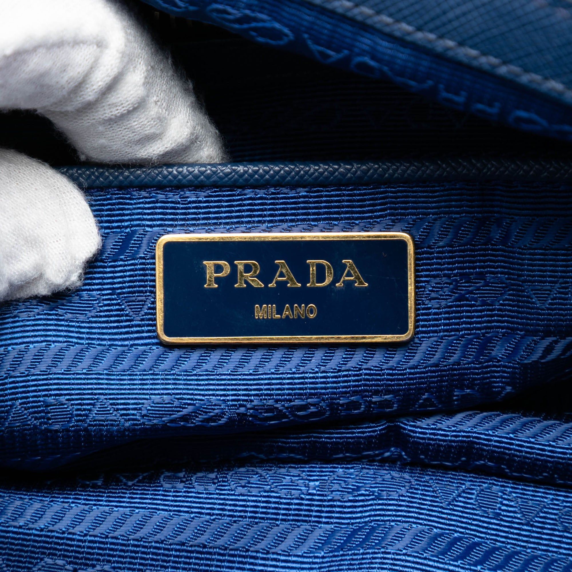 Prada Saffiano Trimmed Tessuto Satchel Size ONE SIZE - 5 Thumbnail