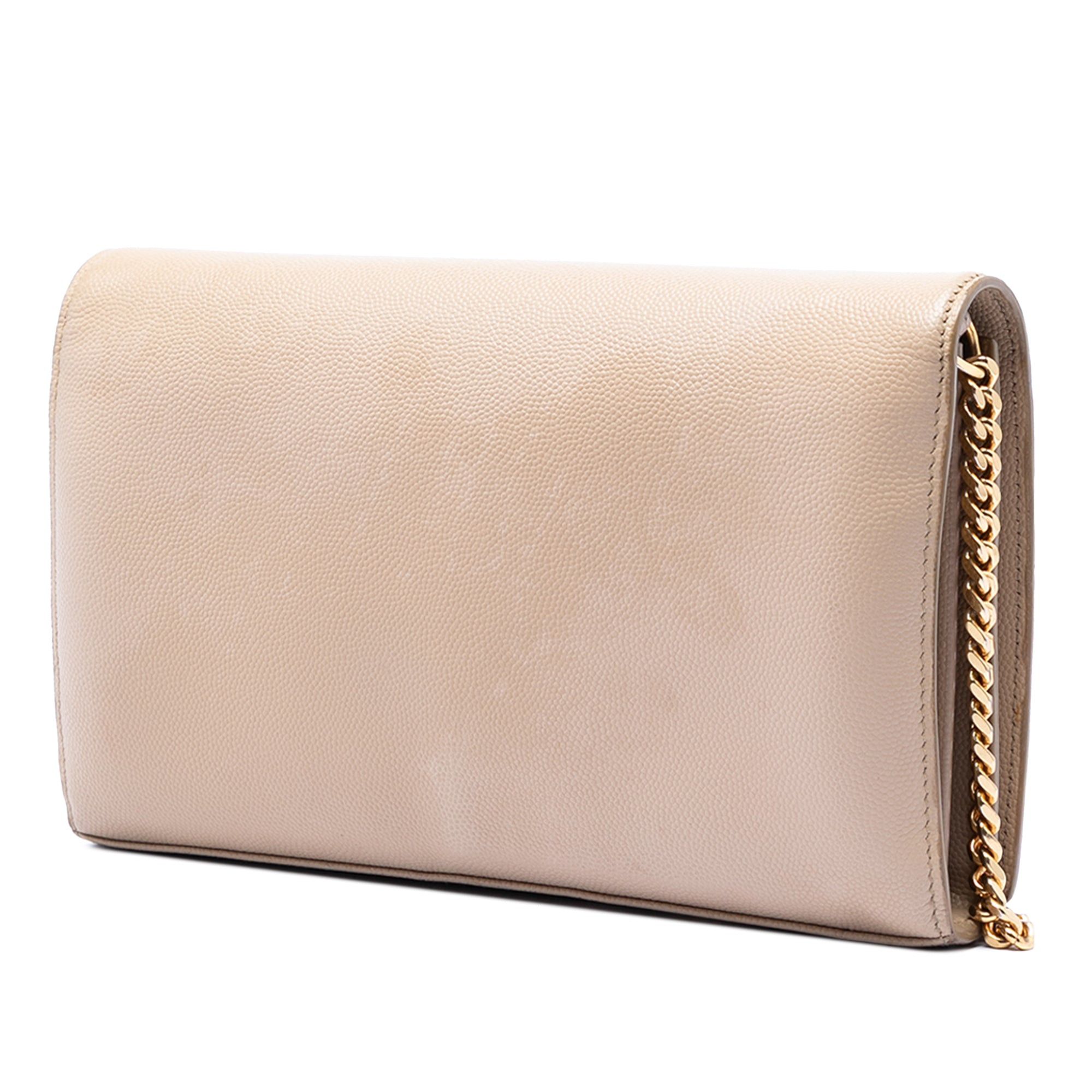 Saint Laurent Paris Grain De Poudre Monogram Kate Wallet On Chain Size ONE SIZE - 2 Thumbnail