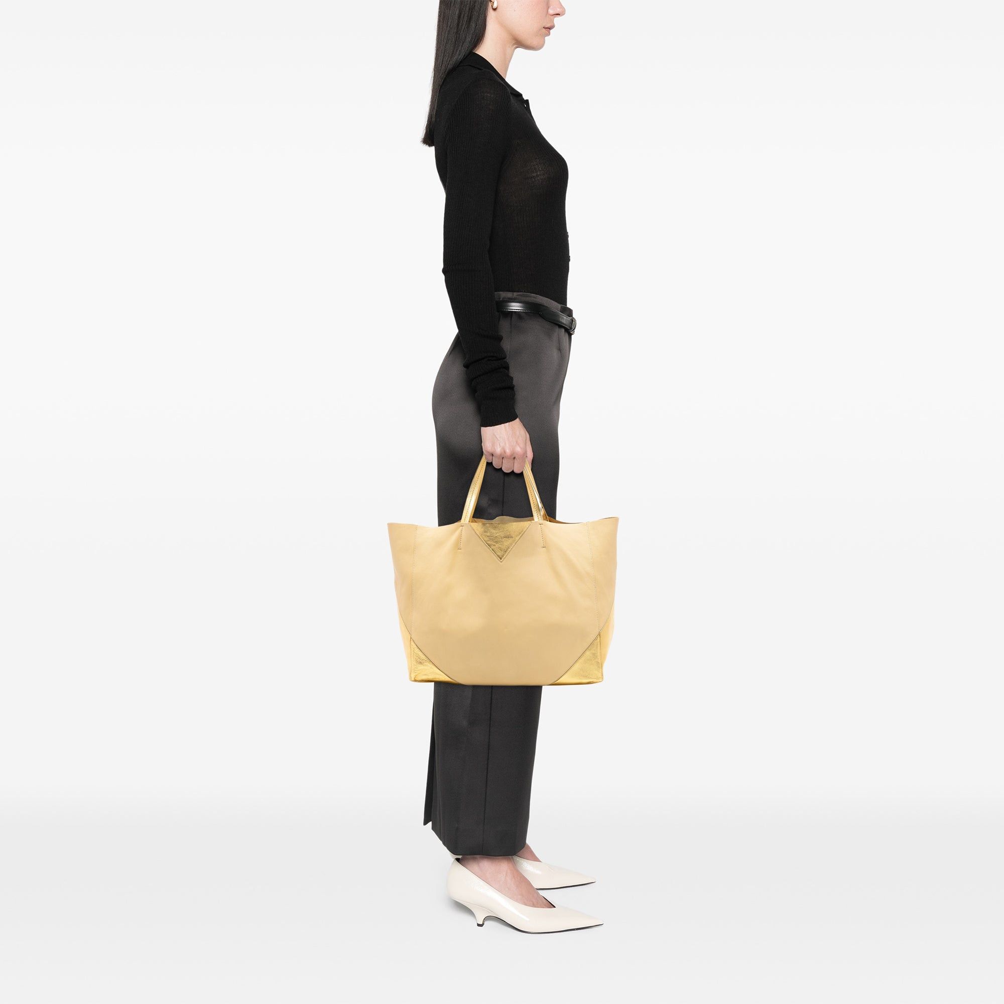 Celine Bicolor Lambskin Horizontal Cabas Tote Size ONE SIZE - 6 Thumbnail