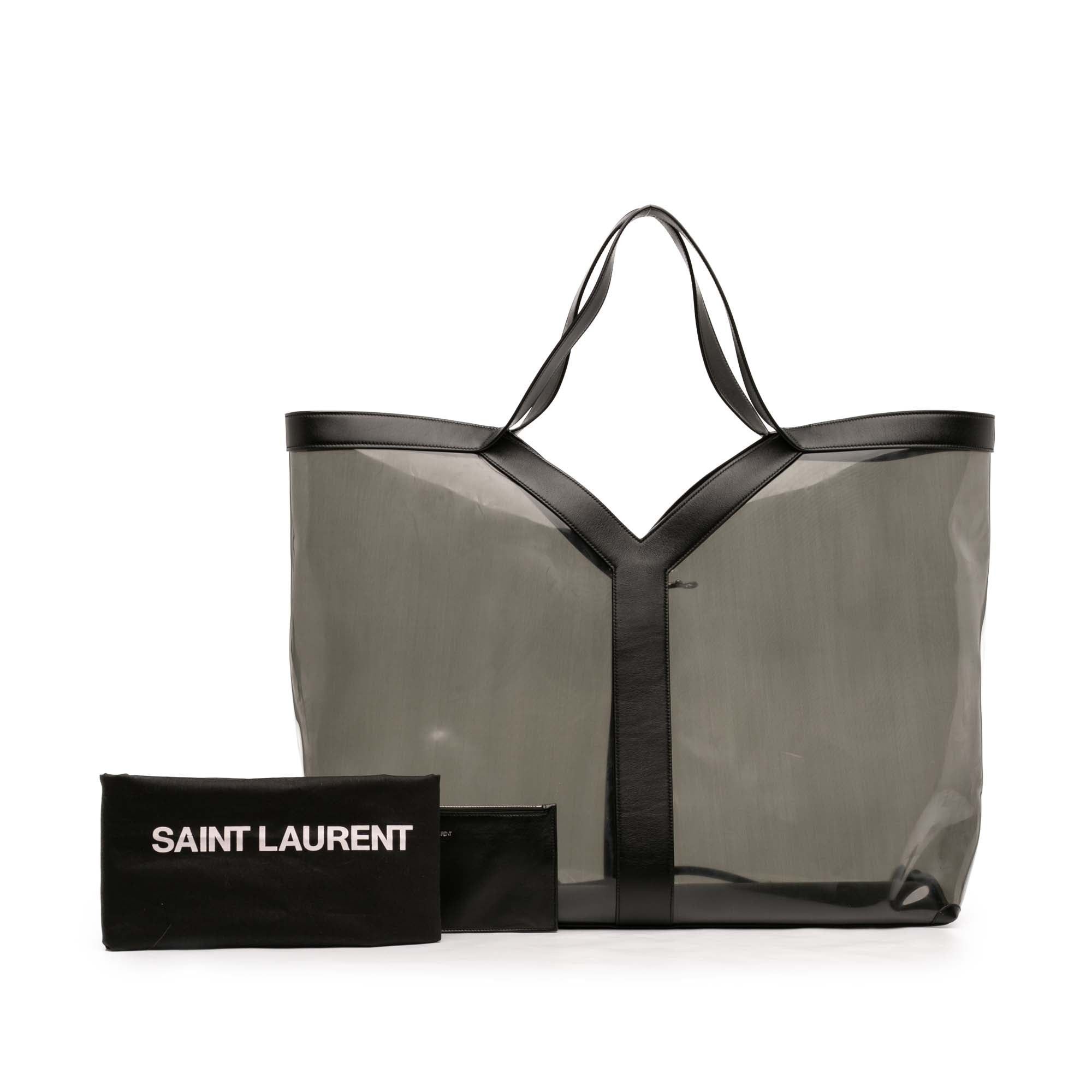 Saint Laurent Paris Maxi PVC Transparent Y Tote Size ONE SIZE - 8 Thumbnail