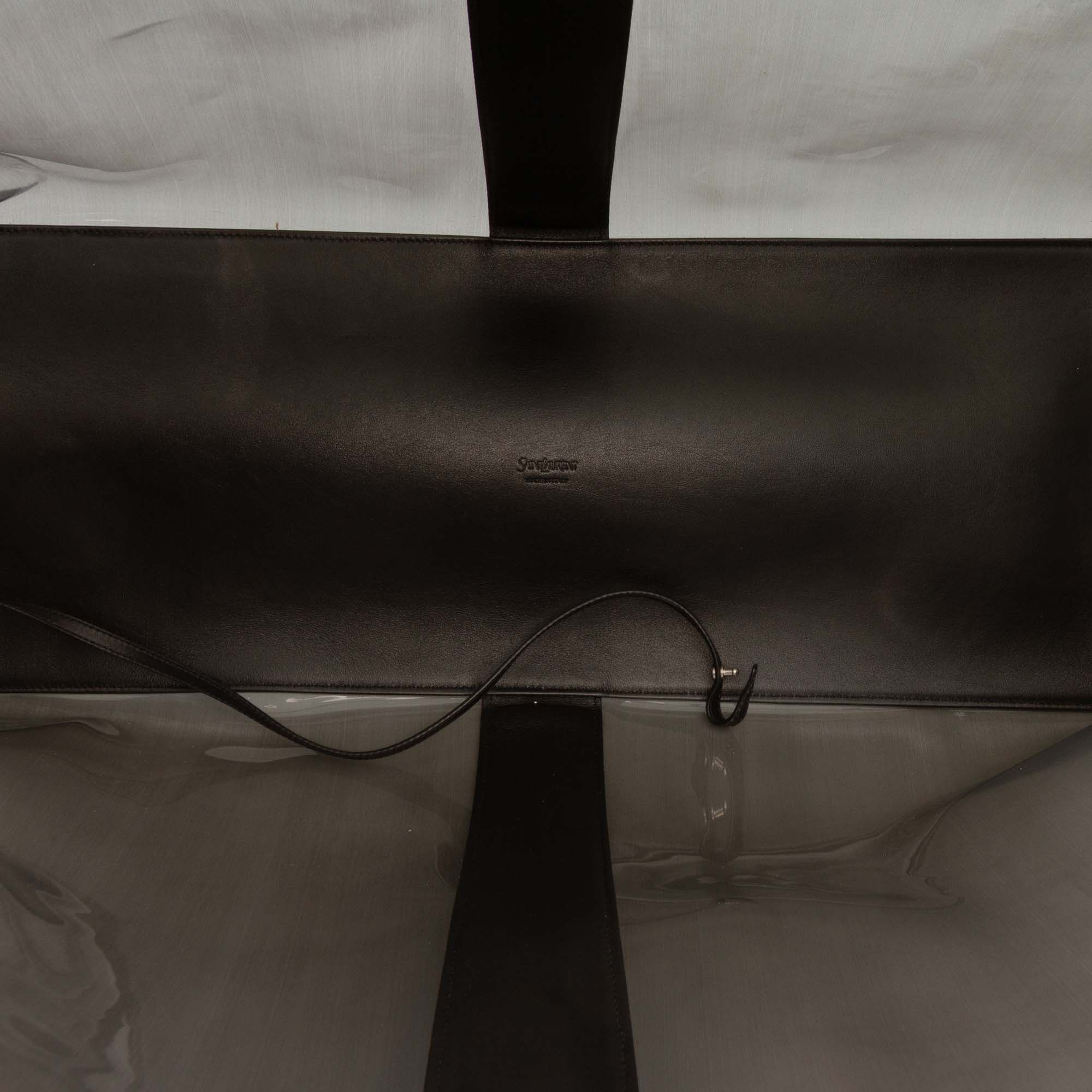 Saint Laurent Paris Maxi PVC Transparent Y Tote Size ONE SIZE - 4 Thumbnail