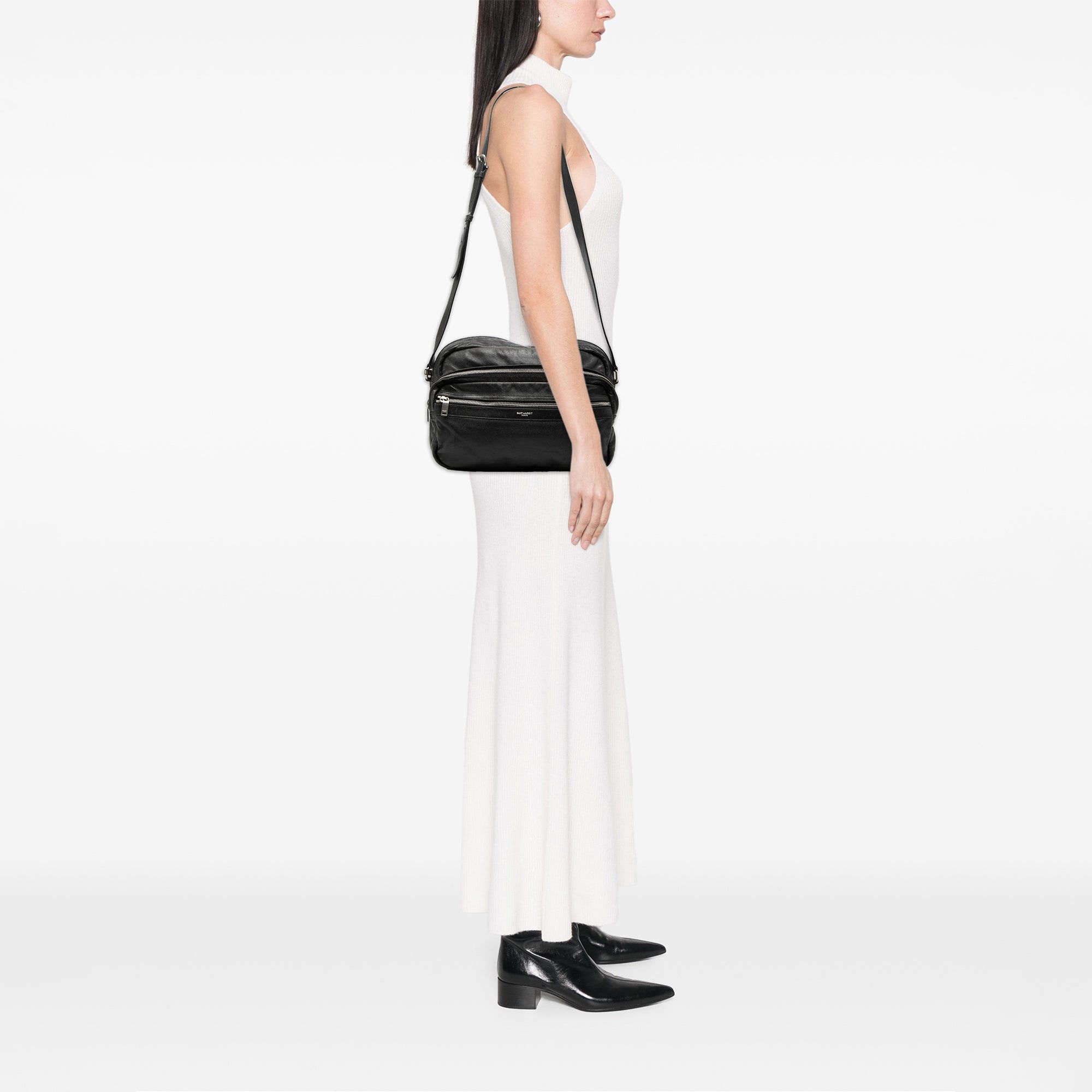 Saint Laurent Paris Lambskin Sid Messenger Bag Size ONE SIZE - 7 Thumbnail