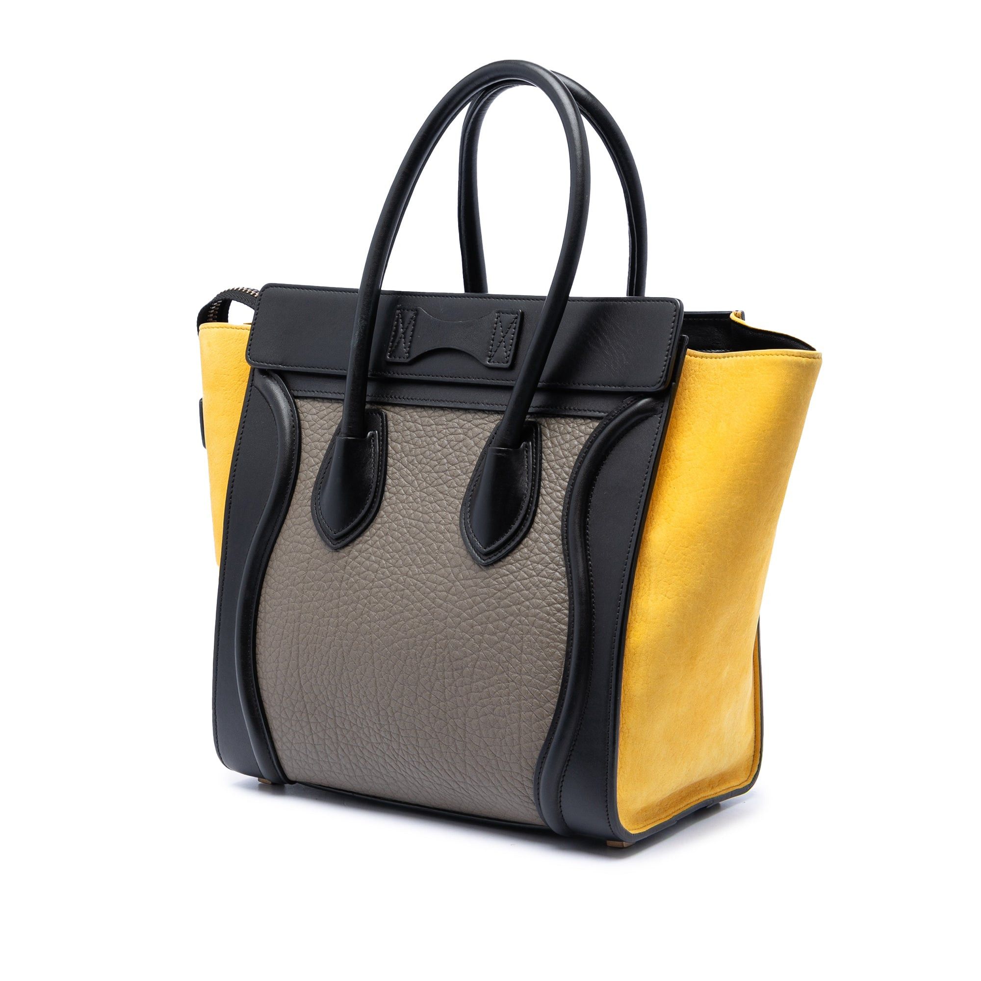 Celine Micro Tricolor Leather Luggage Tote Size ONE SIZE - 2 Thumbnail