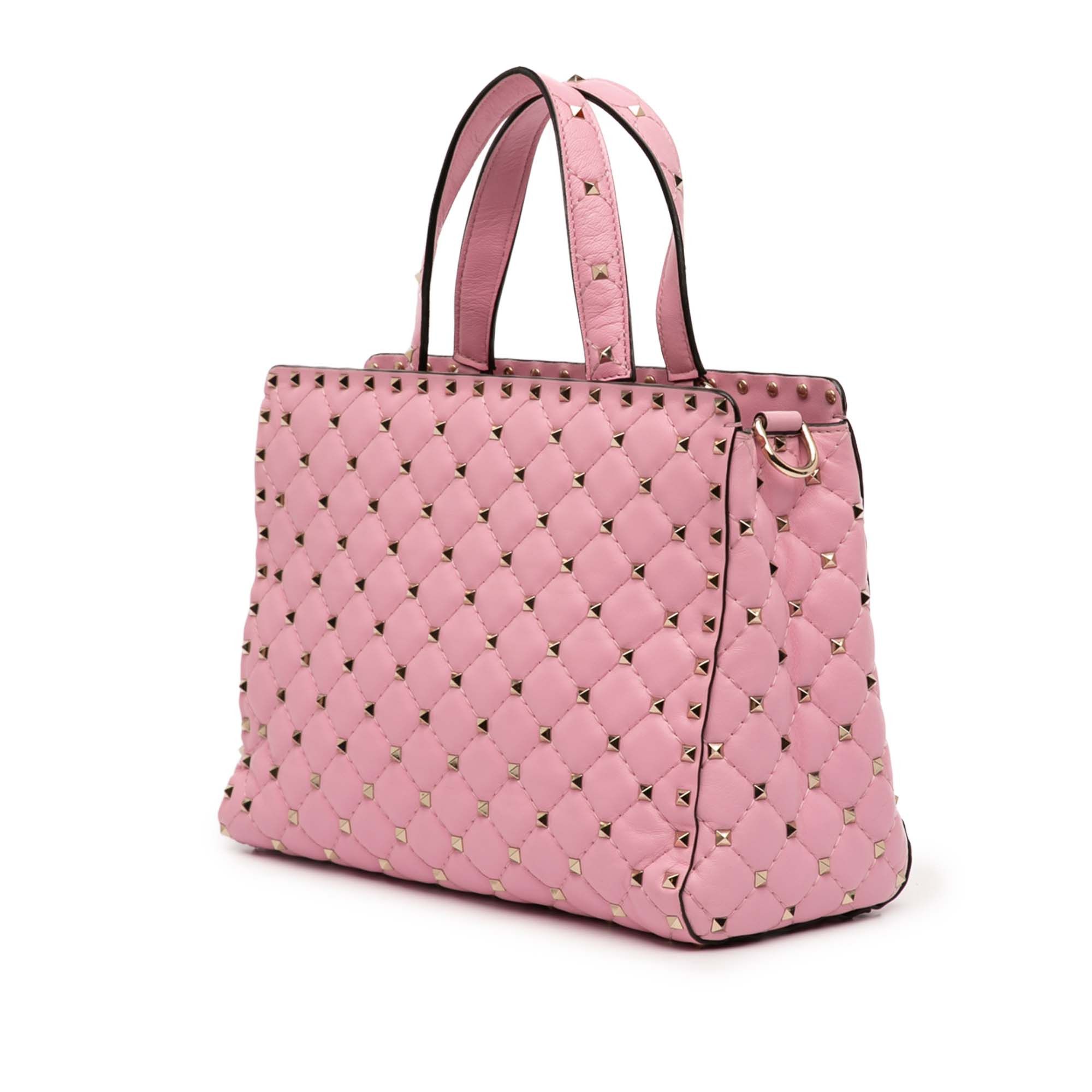 Valentino Lambskin Rockstud Spike Satchel Size ONE SIZE - 2 Thumbnail