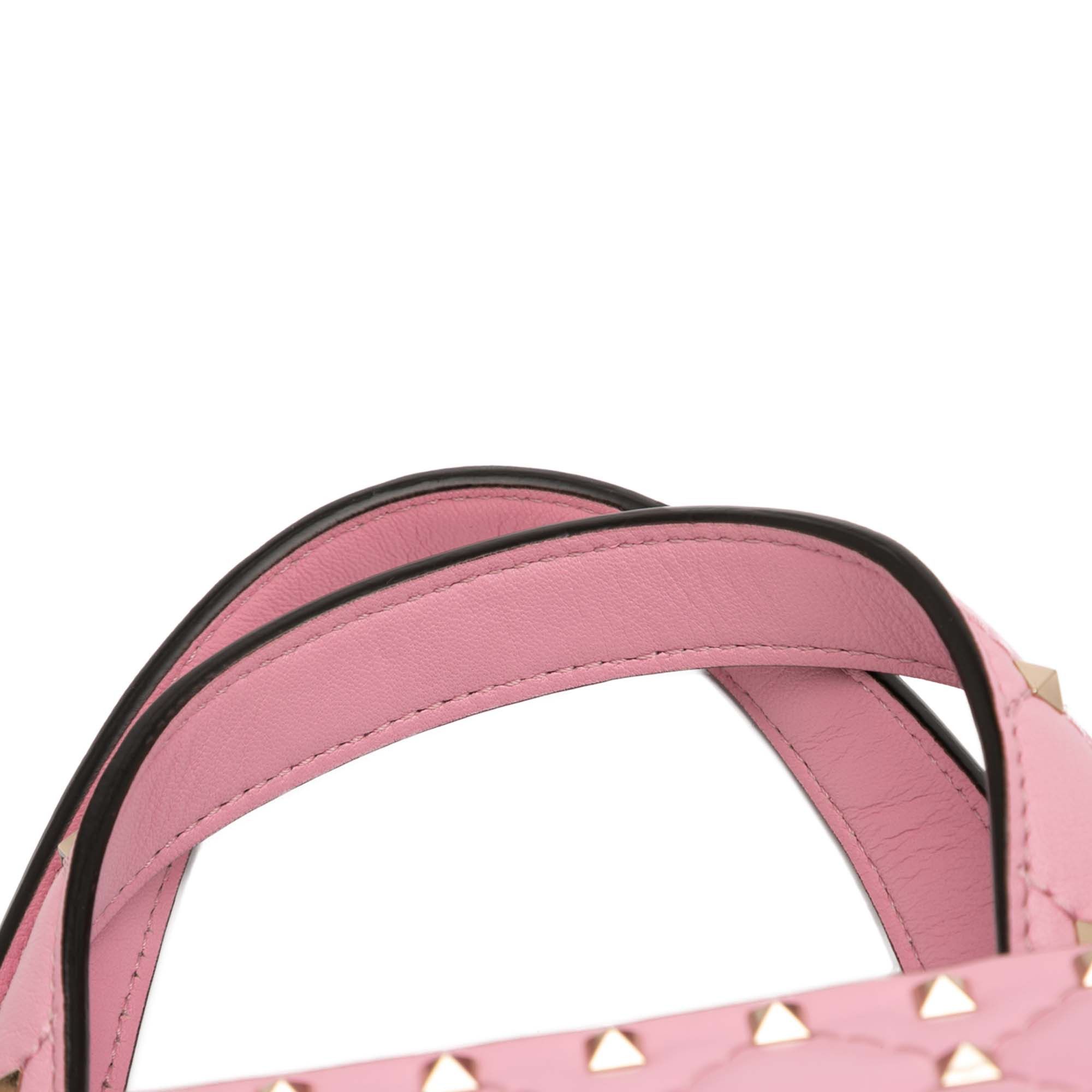 Valentino Lambskin Rockstud Spike Satchel Size ONE SIZE - 9 Thumbnail