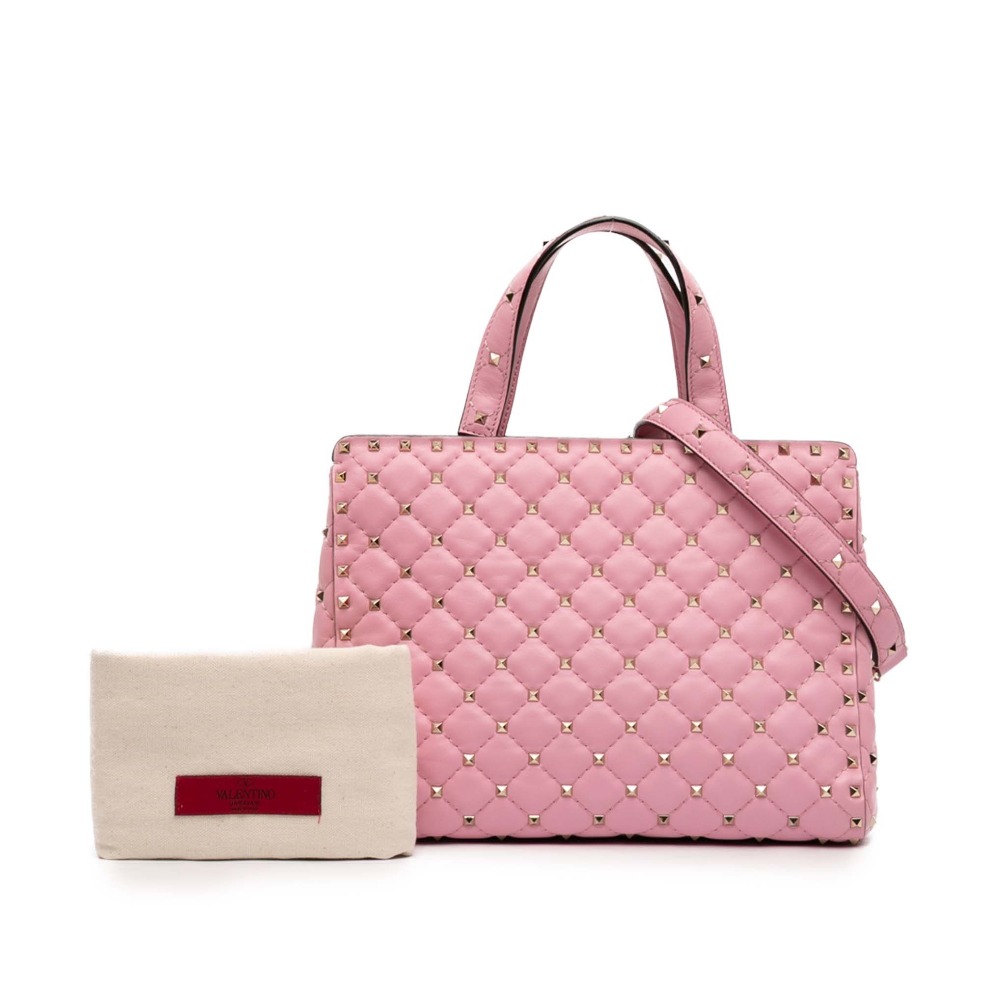Valentino Lambskin Rockstud Spike Satchel Size ONE SIZE - 11 Thumbnail