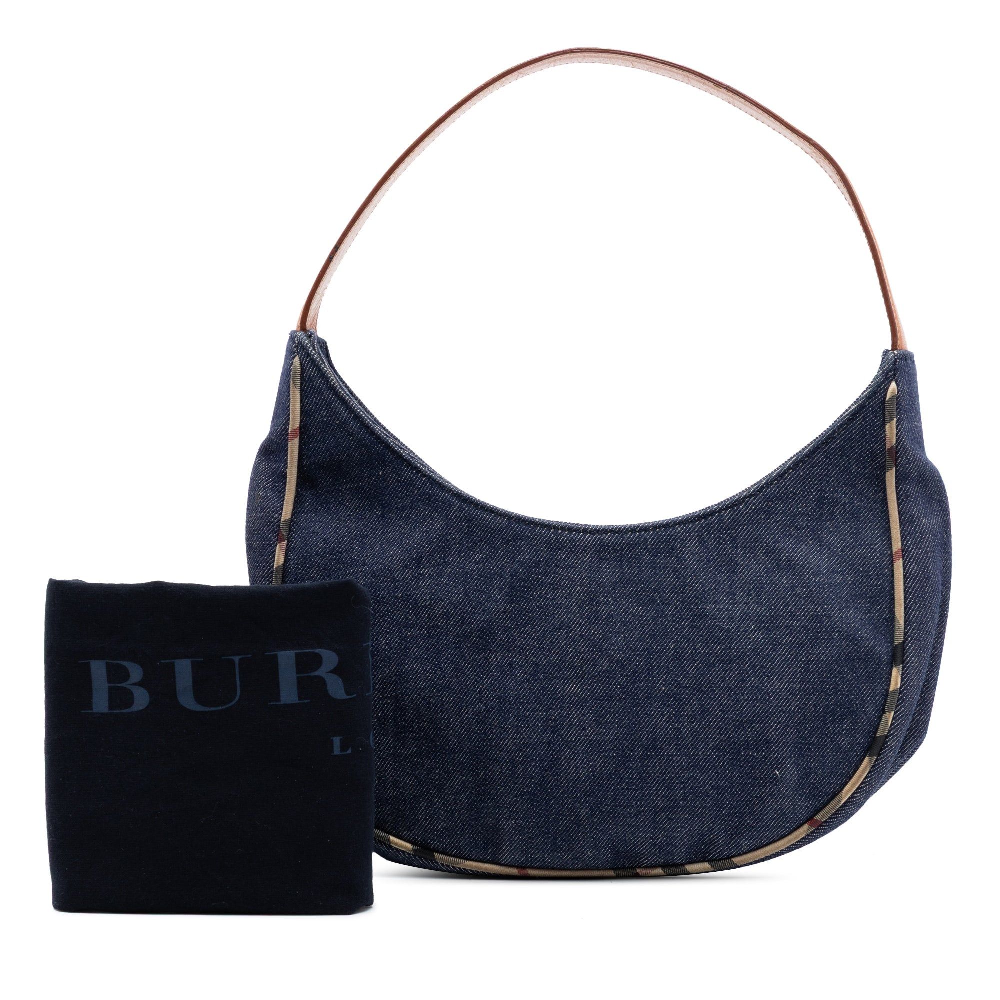 Burberry House Check Trimmed Denim Shoulder Bag Size ONE SIZE - 7 Thumbnail
