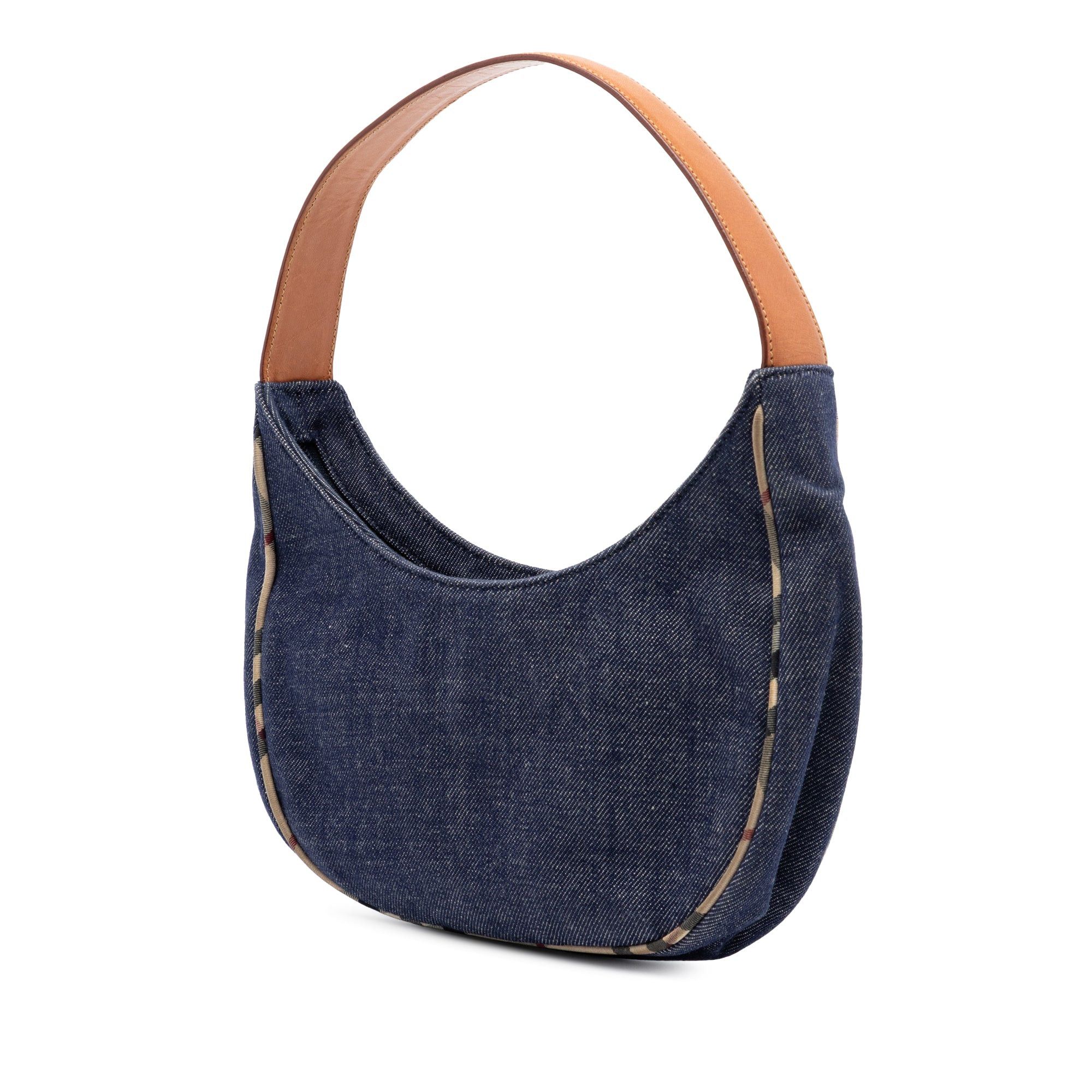 Burberry House Check Trimmed Denim Shoulder Bag Size ONE SIZE - 2 Thumbnail