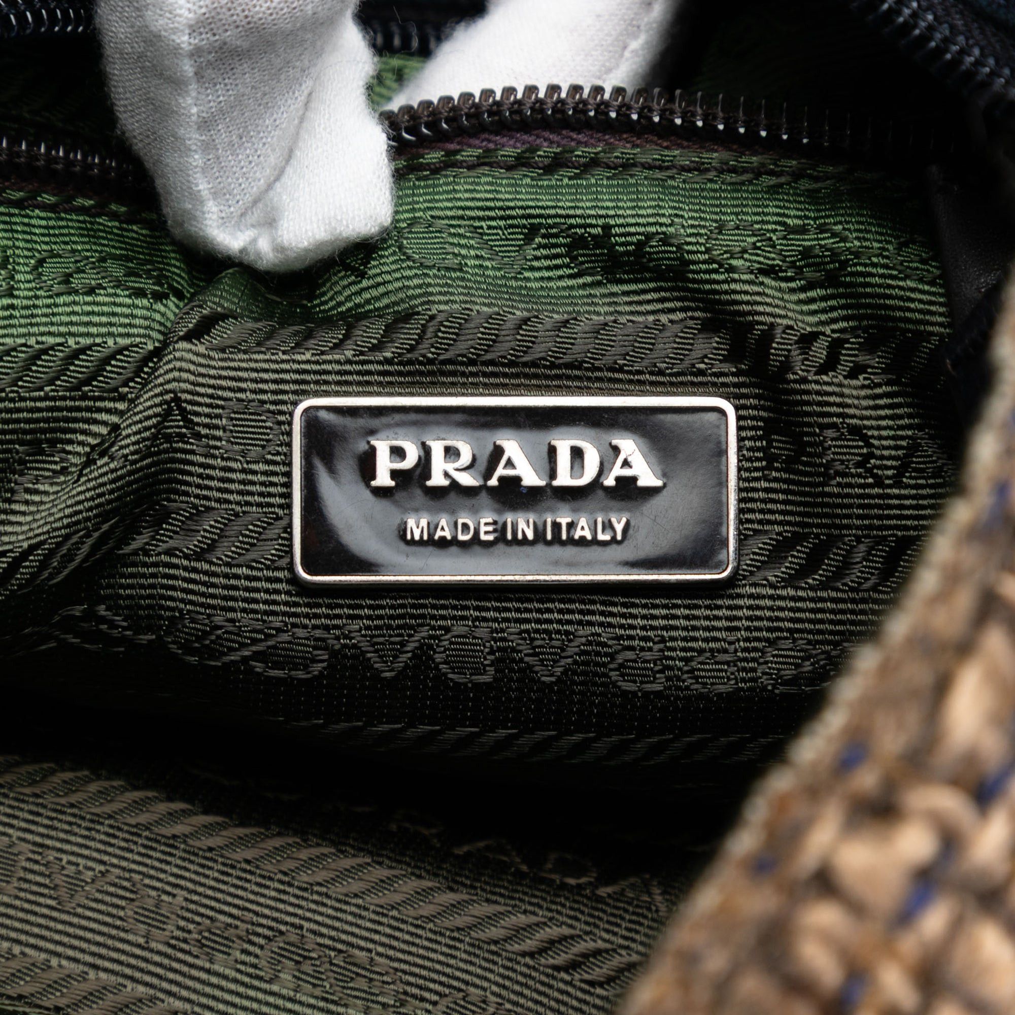 Prada Cinghiale Trimmed Viscose Flat Tote Size ONE SIZE - 5 Thumbnail