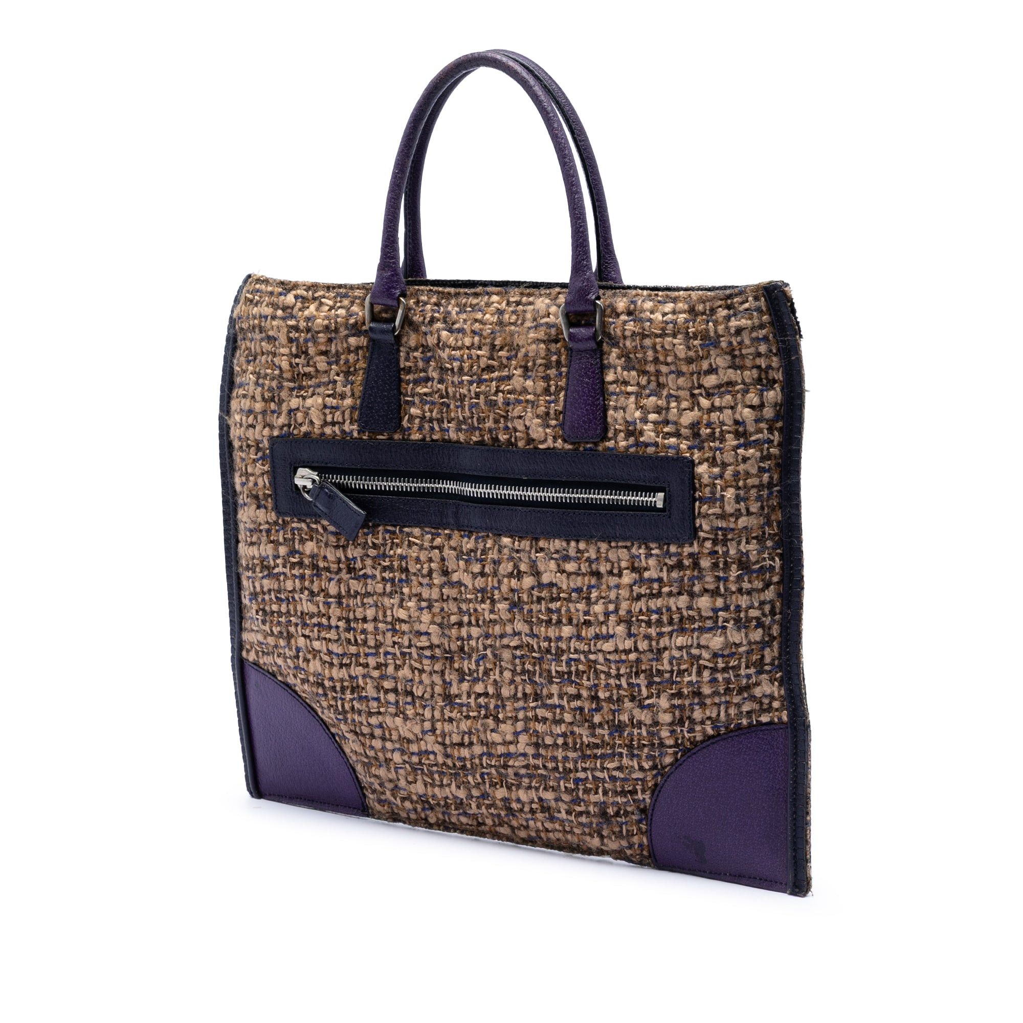 Prada Cinghiale Trimmed Viscose Flat Tote Size ONE SIZE - 2 Thumbnail