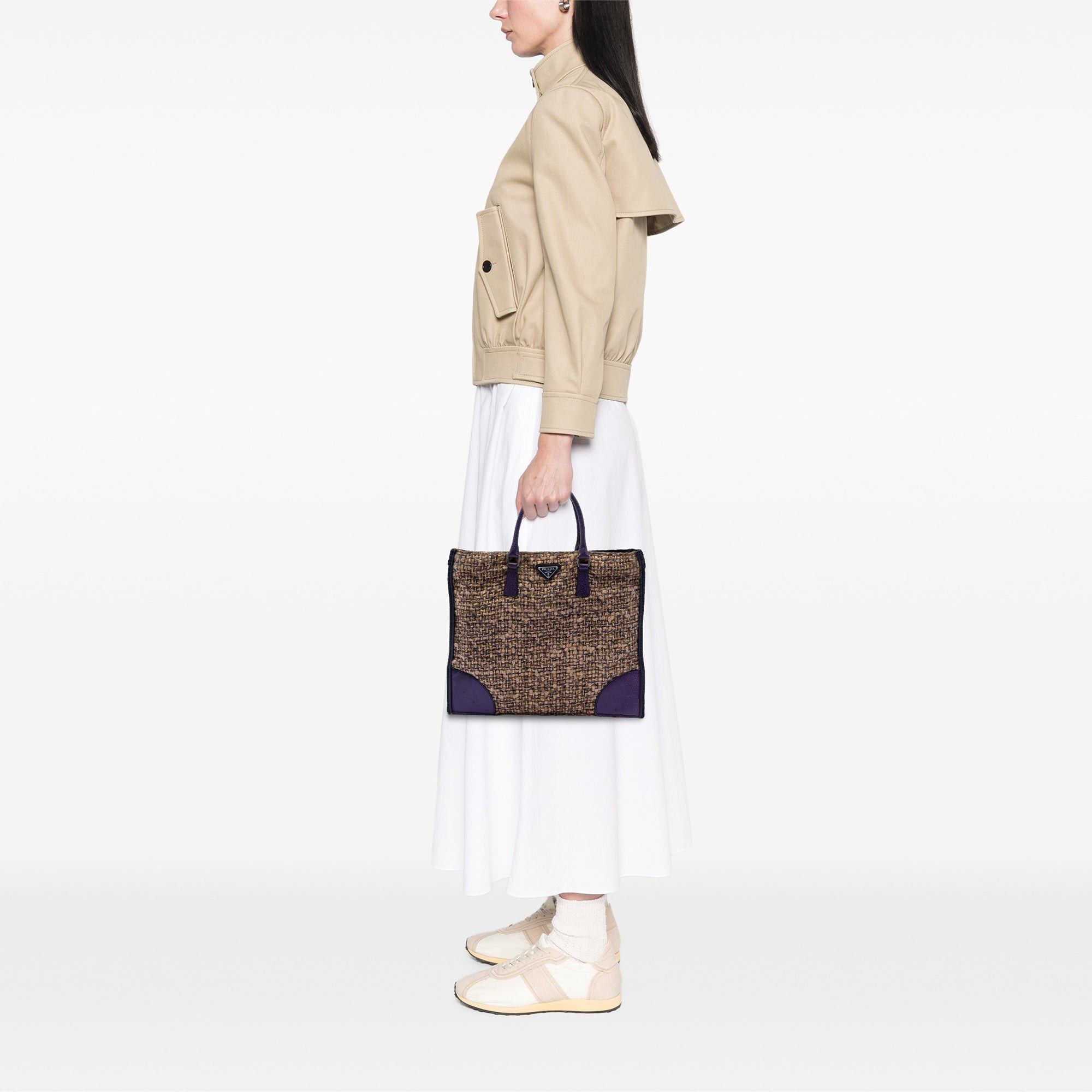 Prada Cinghiale Trimmed Viscose Flat Tote Size ONE SIZE - 6 Thumbnail