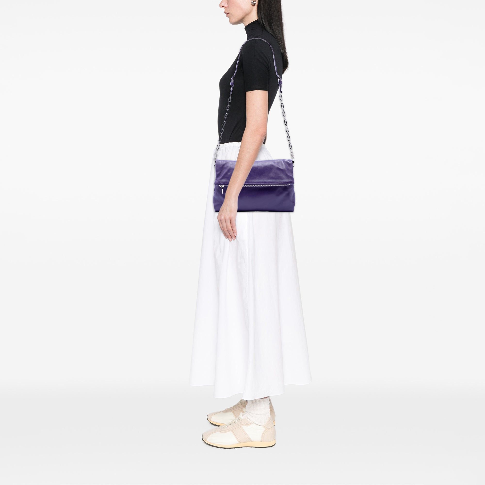 Prada Soft Calf Fold Over Shoulder Bag Size ONE SIZE - 6 Thumbnail