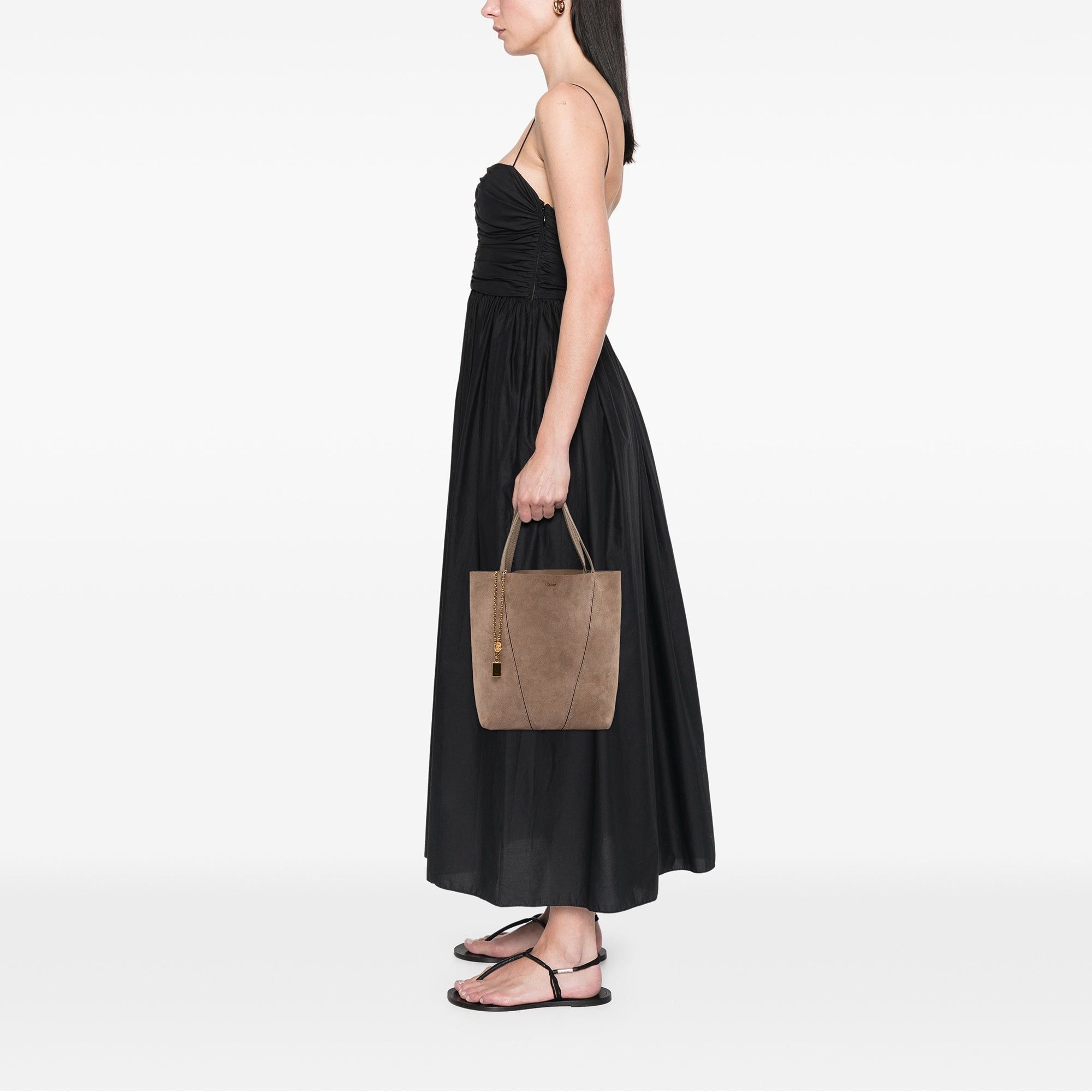 Chloe Medium Suede Spin Tote Size ONE SIZE - 8 Thumbnail