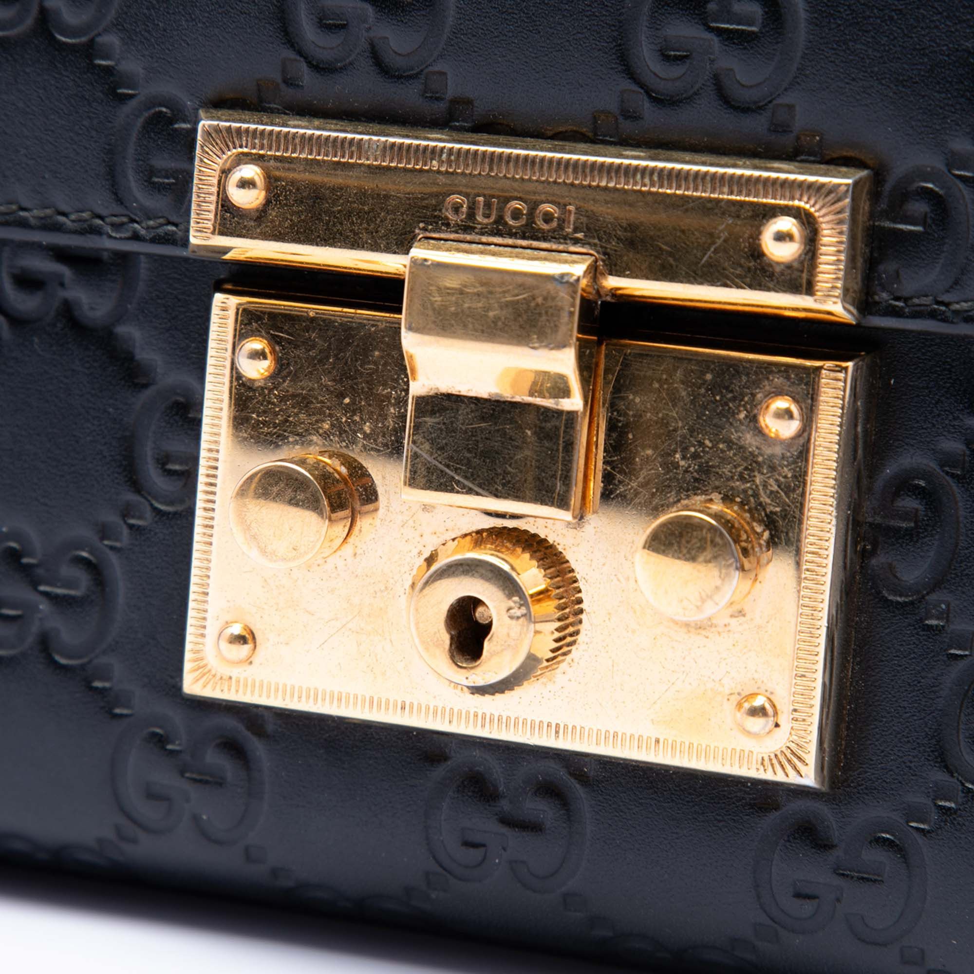 Gucci Small Guccissima Padlock Crossbody Size ONE SIZE - 6 Thumbnail