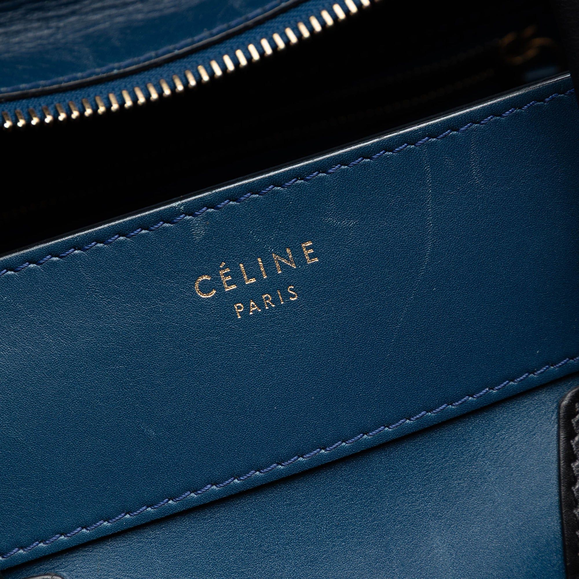 Celine Large Bicolor Leather Phantom Luggage Tote Size ONE SIZE - 5 Thumbnail