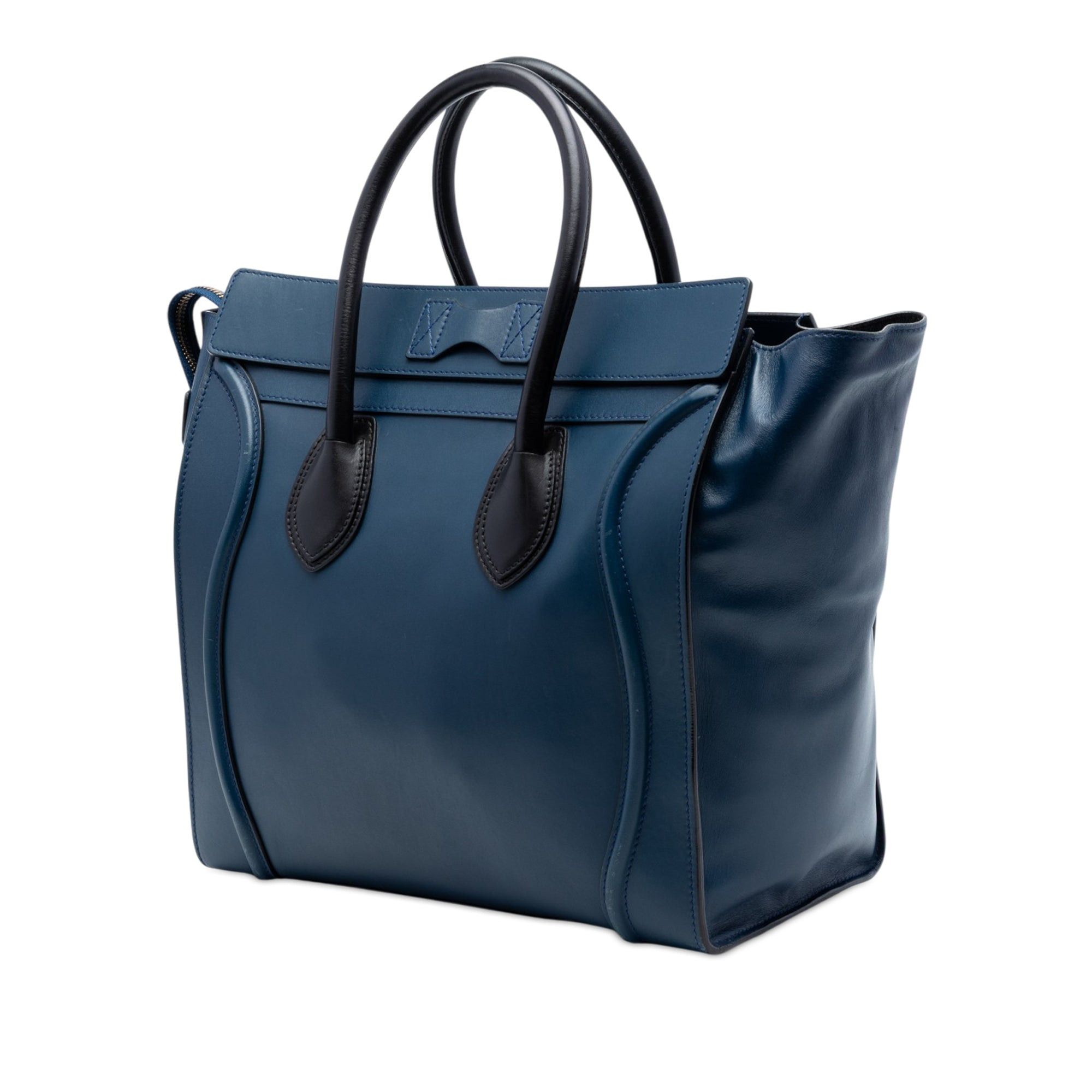 Celine Large Bicolor Leather Phantom Luggage Tote Size ONE SIZE - 2 Thumbnail