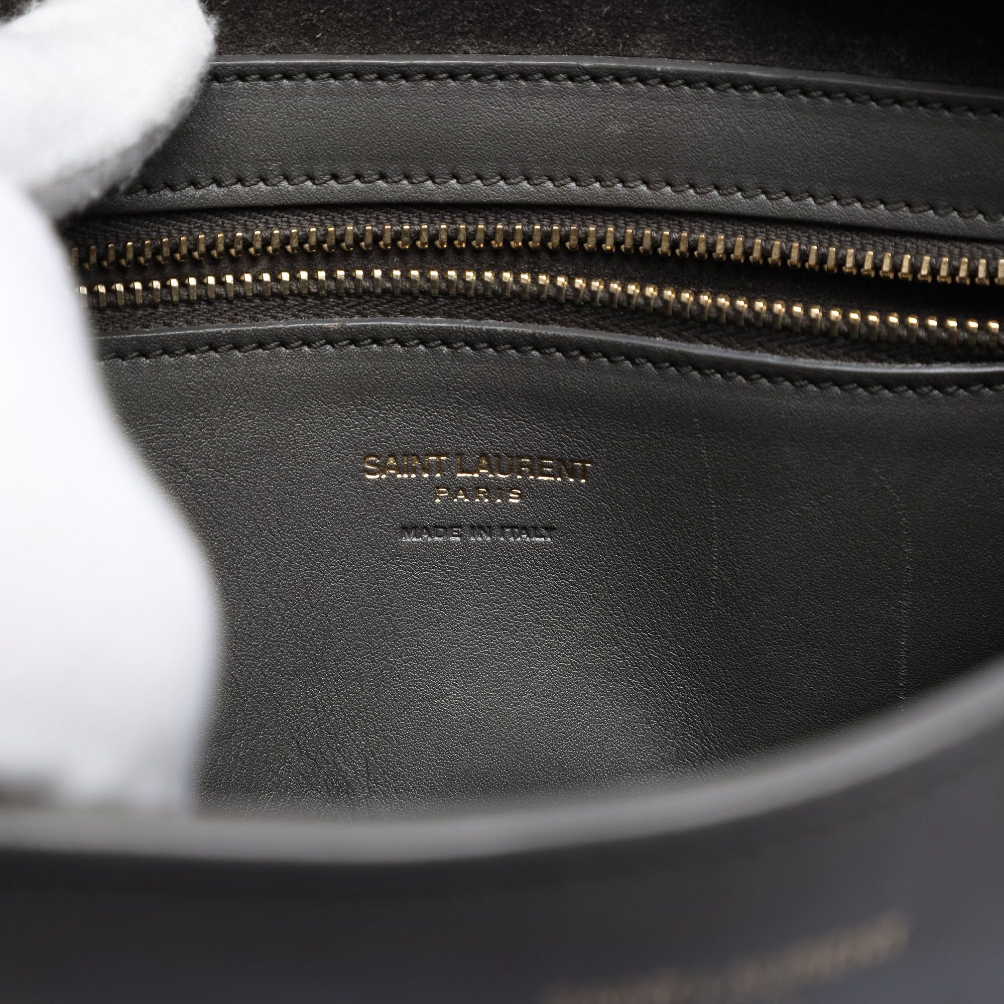 Saint Laurent Paris Small Leather Monogram Cabas Satchel Size ONE SIZE - 5 Thumbnail