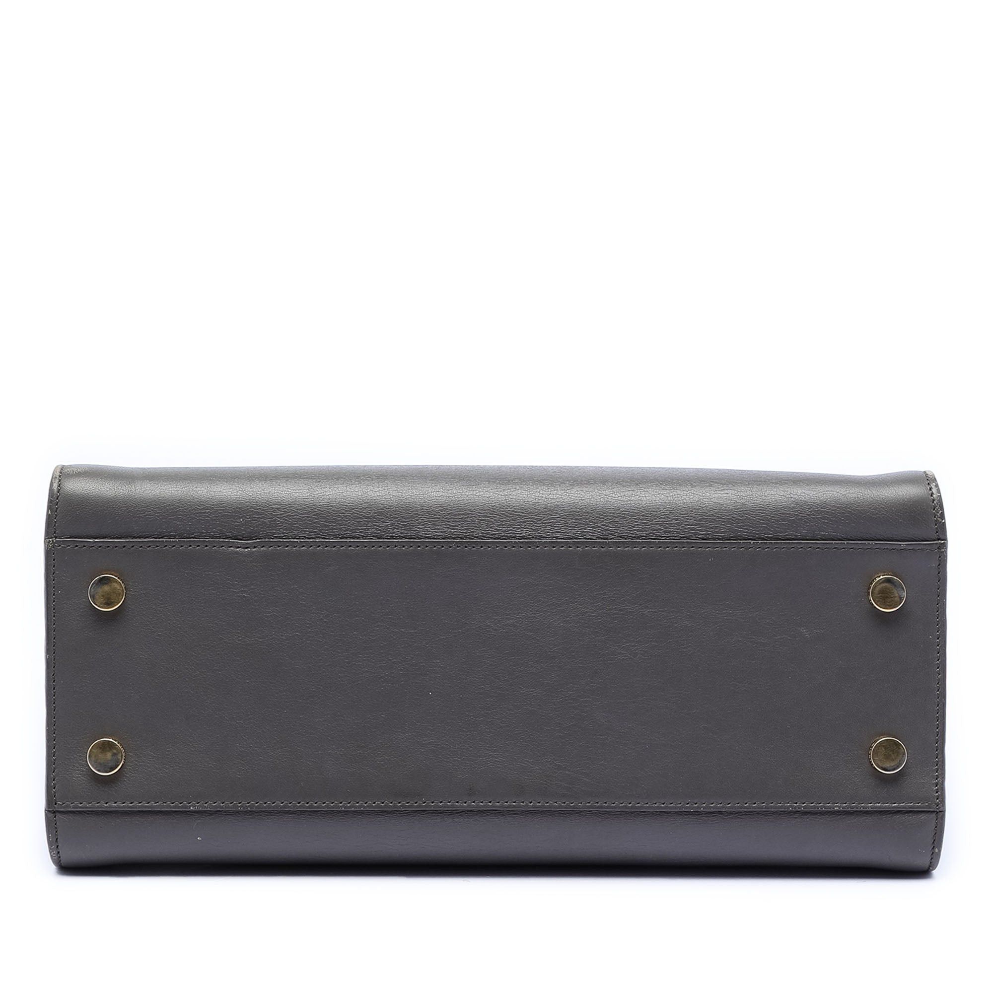 Saint Laurent Paris Small Leather Monogram Cabas Satchel Size ONE SIZE - 3 Thumbnail
