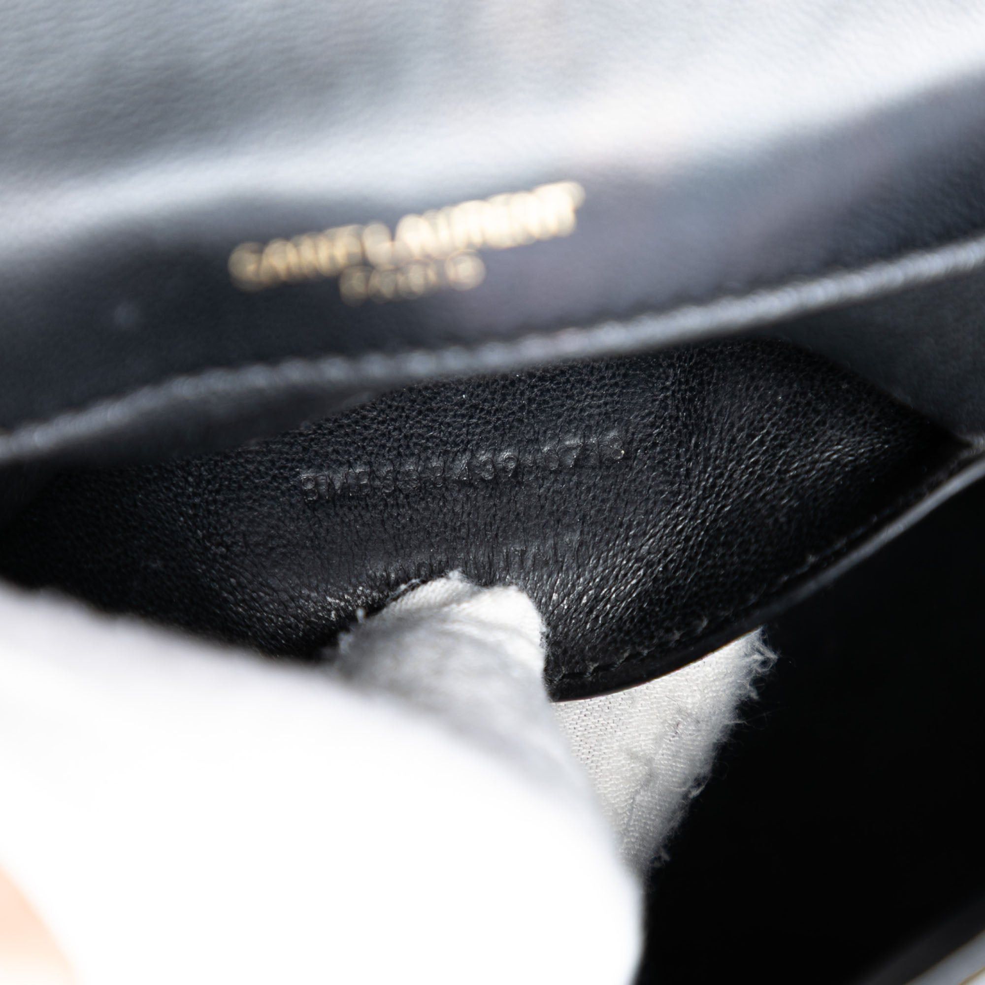 Saint Laurent Paris Small Patent Monogram Vicky Chain Bag Size ONE SIZE - 6 Thumbnail