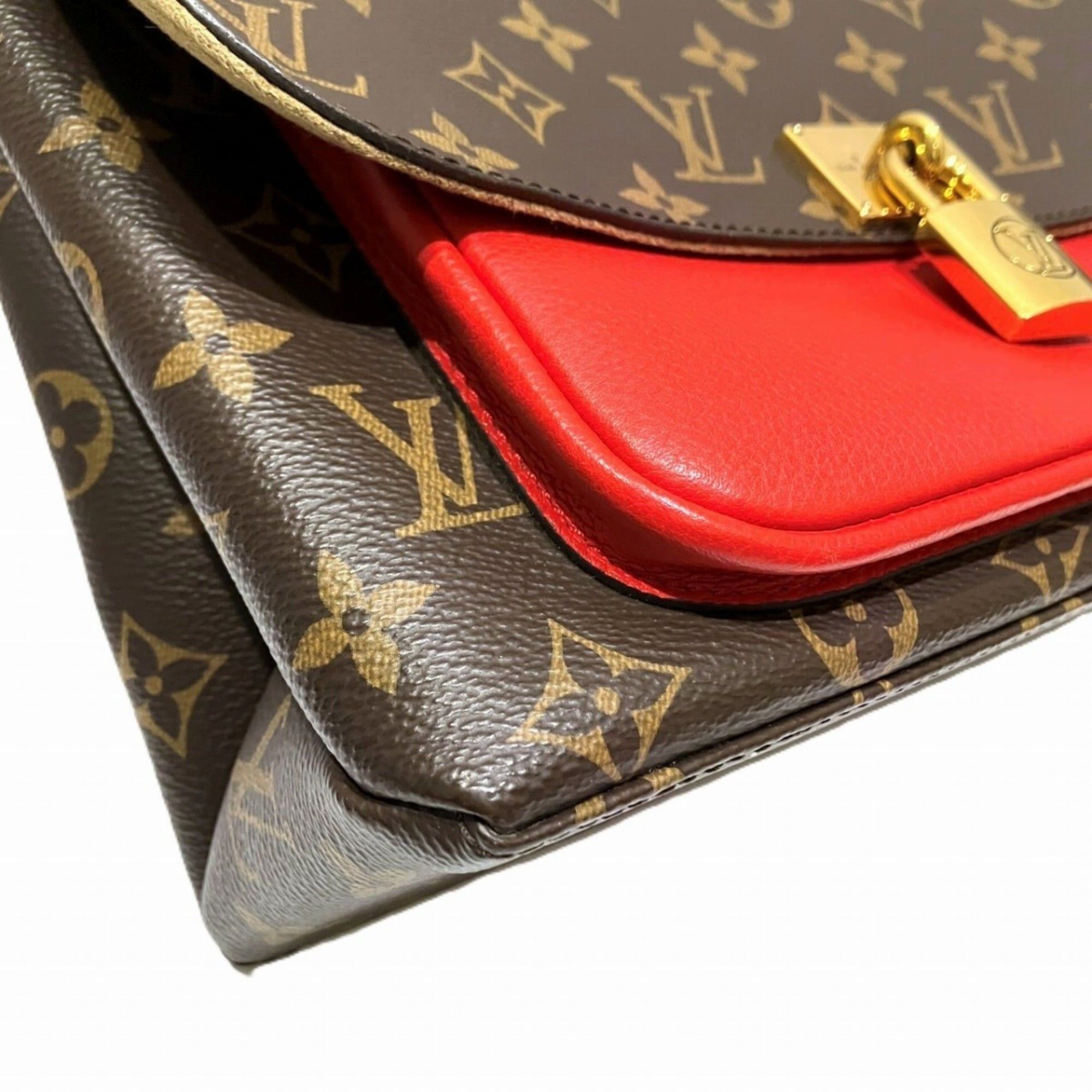 Louis Vuitton Louis Vuitton Marignan Handbag, Monogram Leather, Toile Fabric, M44286 Size ONE SIZE - 7 Thumbnail