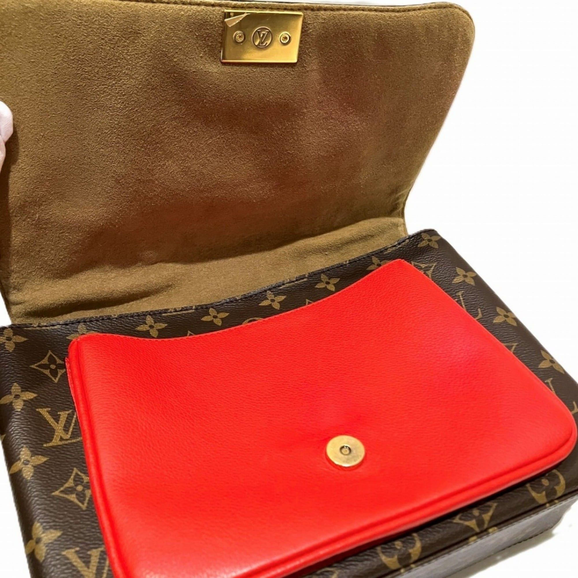 Louis Vuitton Louis Vuitton Marignan Handbag, Monogram Leather, Toile Fabric, M44286 Size ONE SIZE - 8 Thumbnail