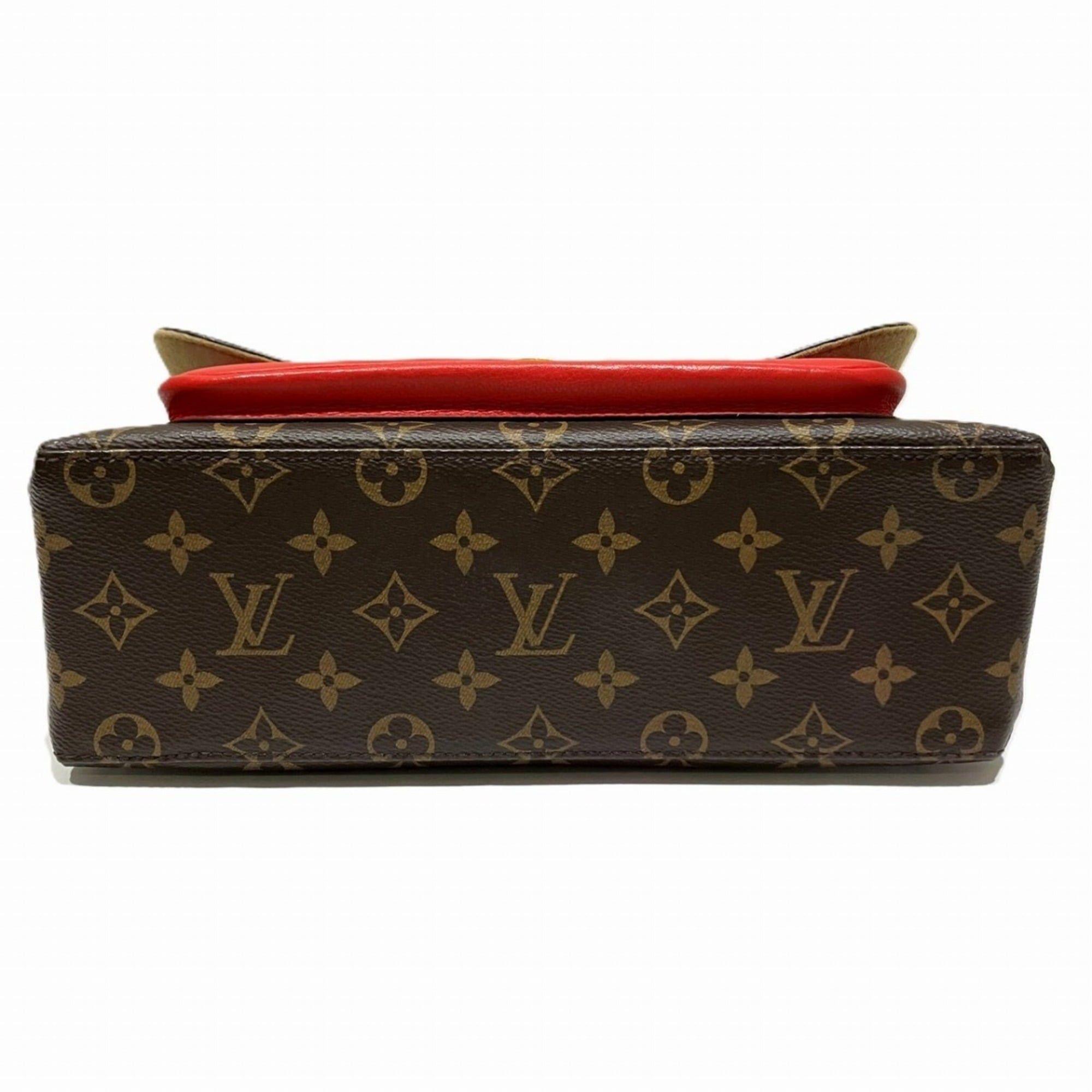 Louis Vuitton Louis Vuitton Marignan Handbag, Monogram Leather, Toile Fabric, M44286 Size ONE SIZE - 3 Thumbnail